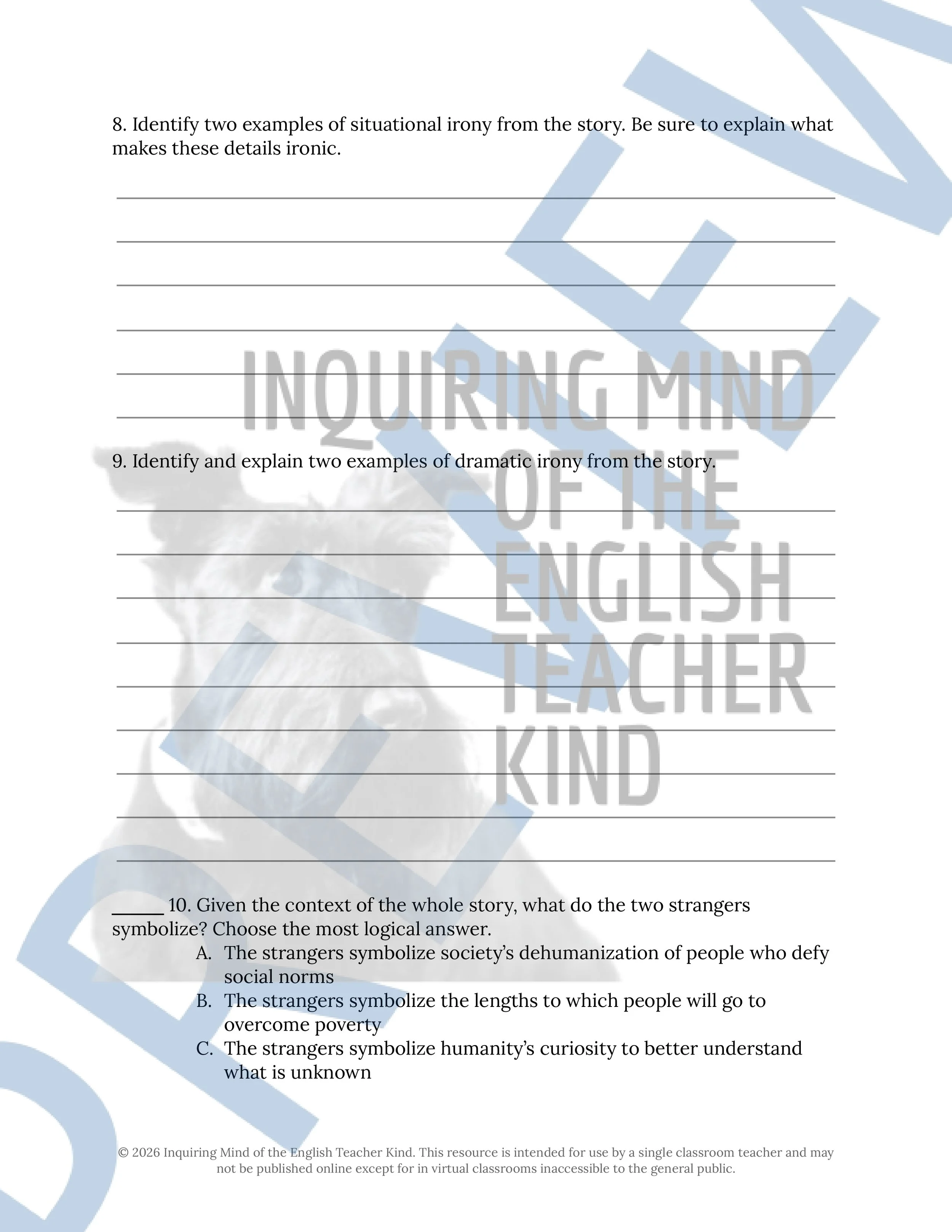 Tom Thumb Close Reading Analysis Worksheet - Brothers Grimm Fairy Tale (3).jpg