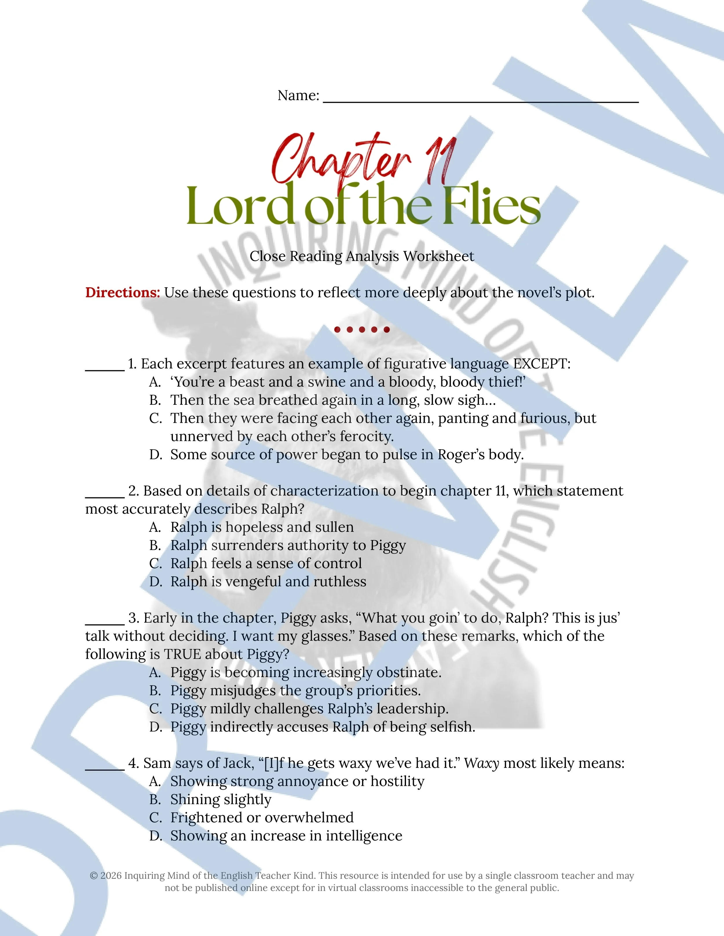 Lord of the Flies Chapter 11 Close Reading Analysis Worksheet (1).jpg