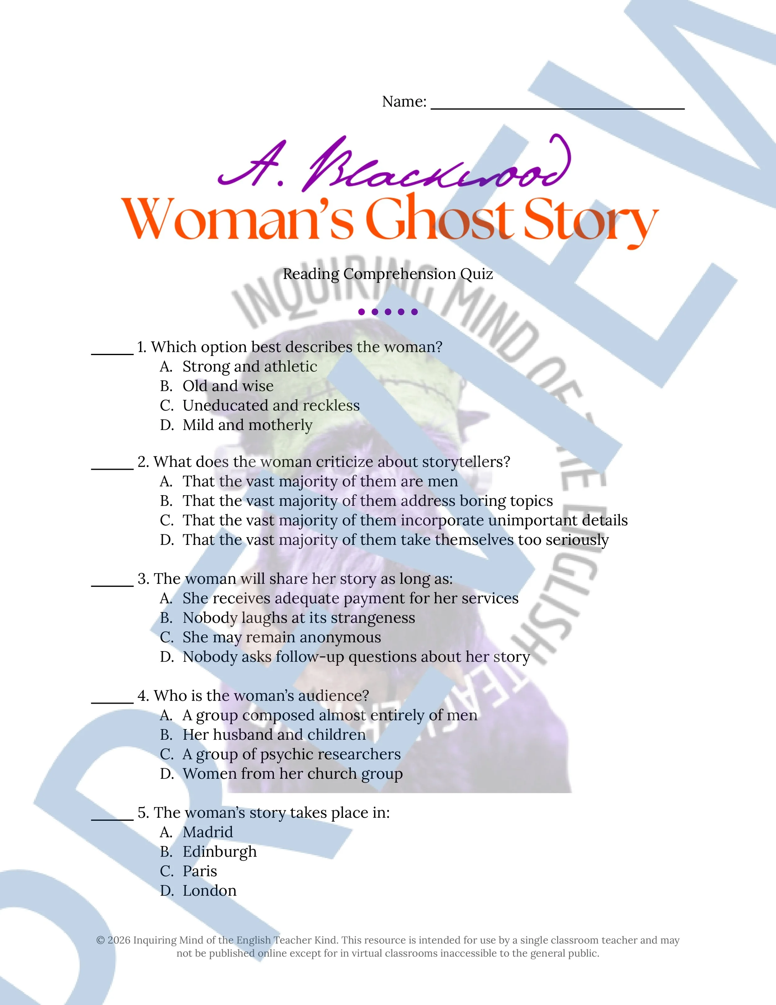 Woman's Ghost Story Quiz and Answer Key for High School English Language Arts (1).jpg