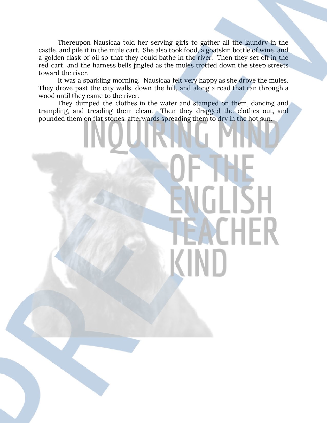 The Adventures of Ulysses by Bernard Evslin Close Reading Analysis Worksheets Bundle for High School English Language Arts