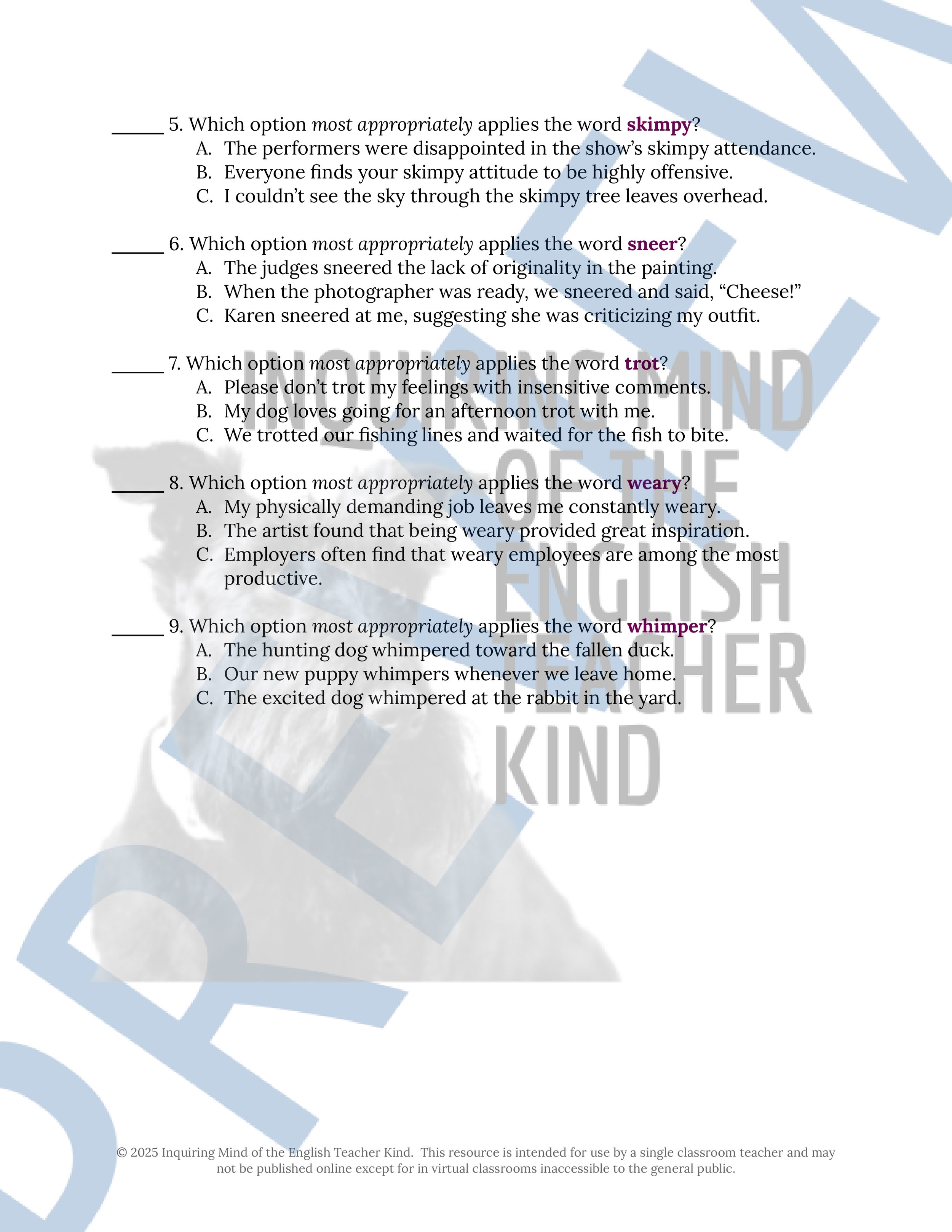 "Too Soon a Woman" by Dorothy Johnson Quiz, Close Reading Analysis Worksheet, Vocabulary Activities, and Answer Keys for High School from Inquiring Mind of the English Teacher Kind