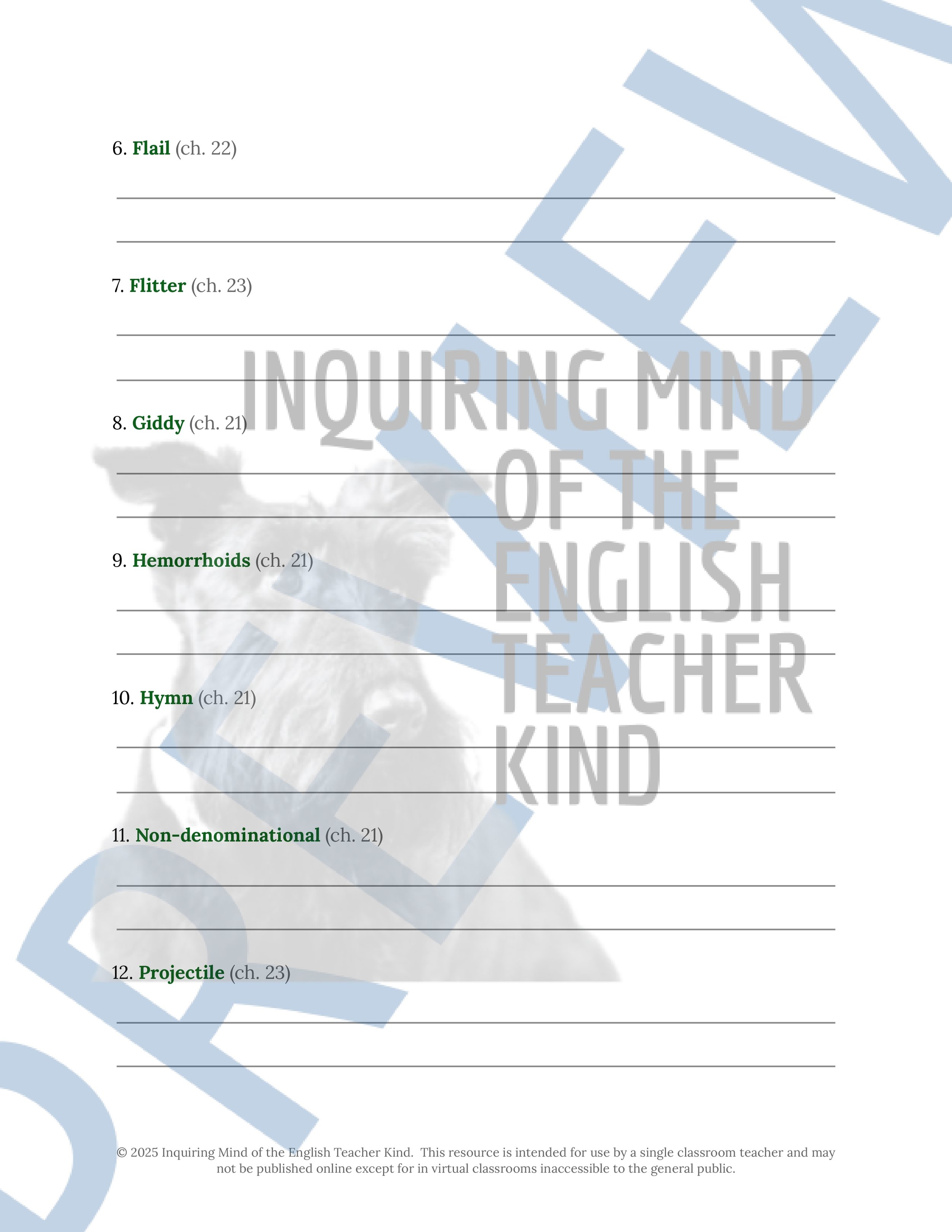 Fallen Angels Quizzes, Worksheets, Research Project, Test, and Answer Keys Mega Bundle from Inquiring Mind of the English Teacher Kind