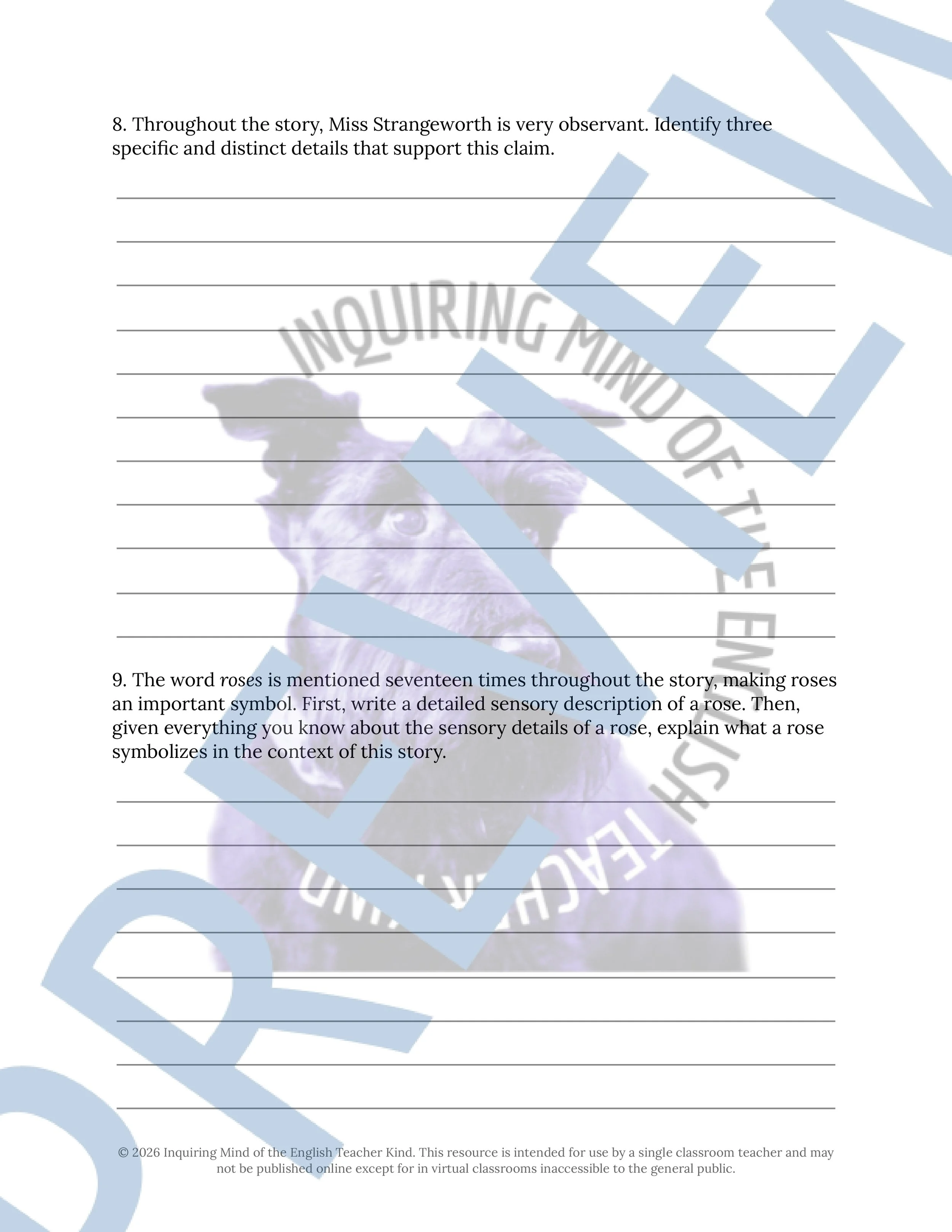 The Possibility of Evil by Shirley Jackson Close Reading Analysis Worksheet (5).jpg