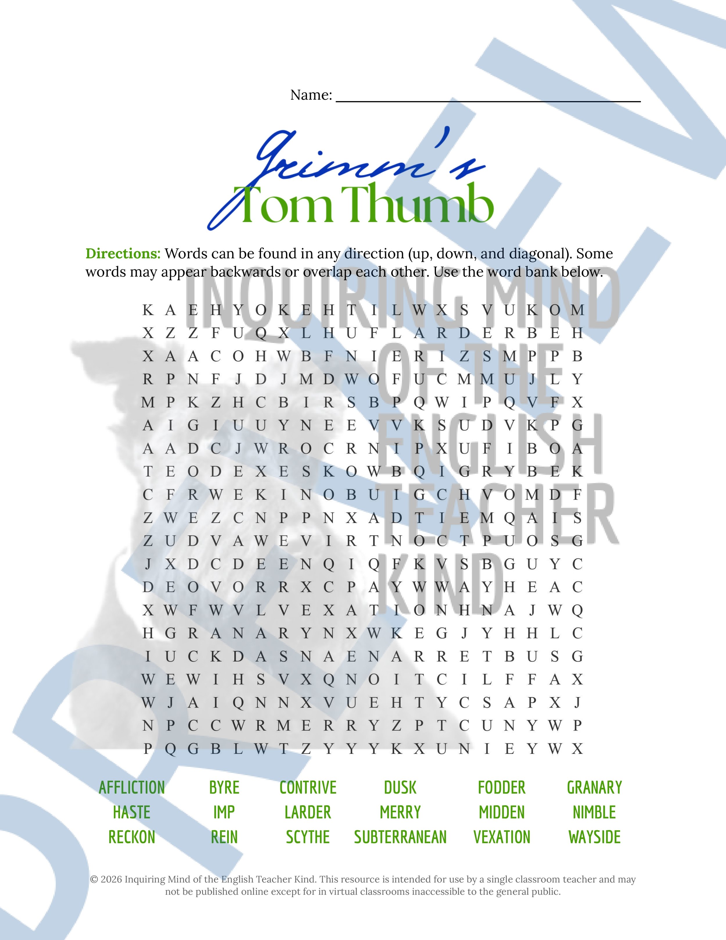 Tom Thumb Vocabulary Activities - Brothers Grimm Fairy Tale (4).jpg