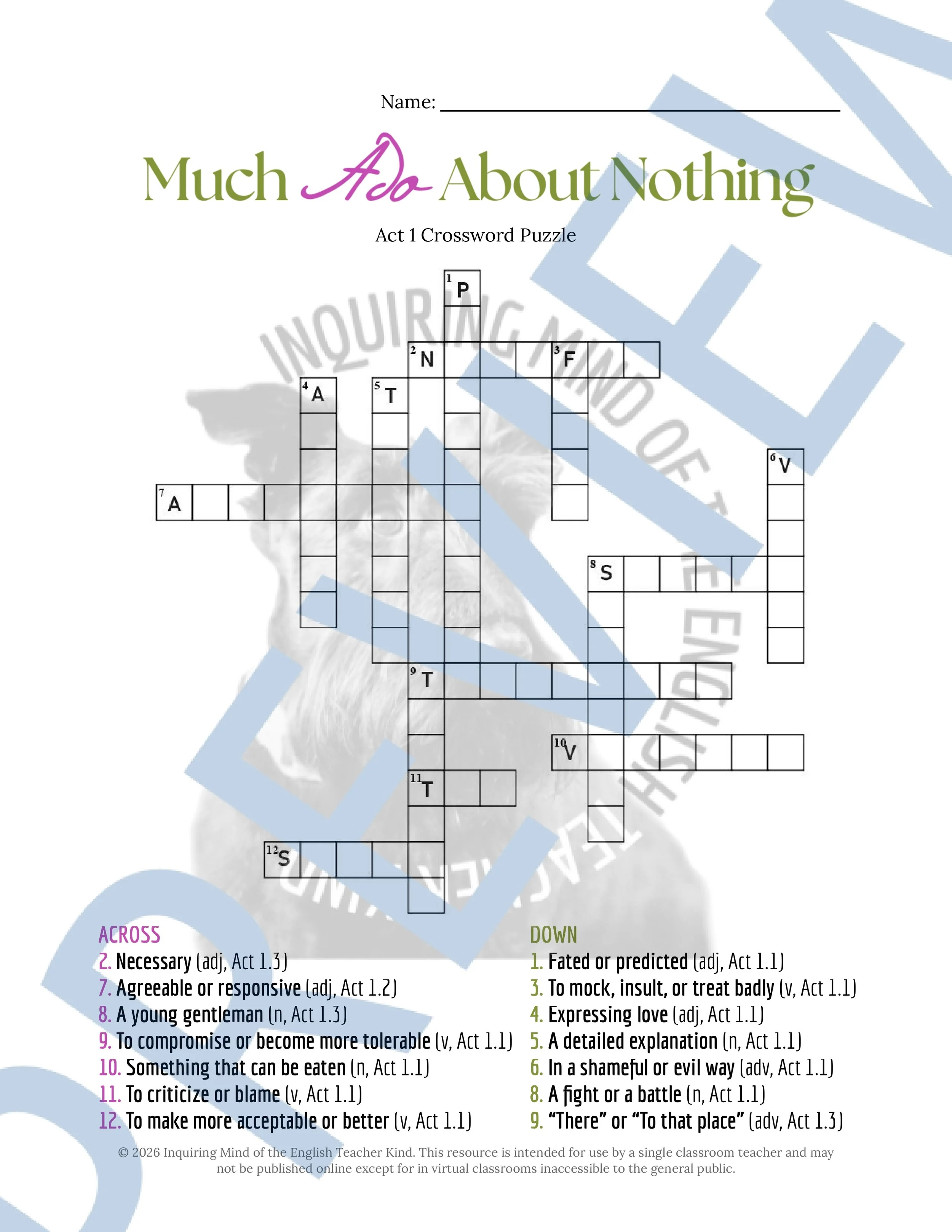 Much Ado About Nothing Act 1 Vocabulary Activities (3).jpg