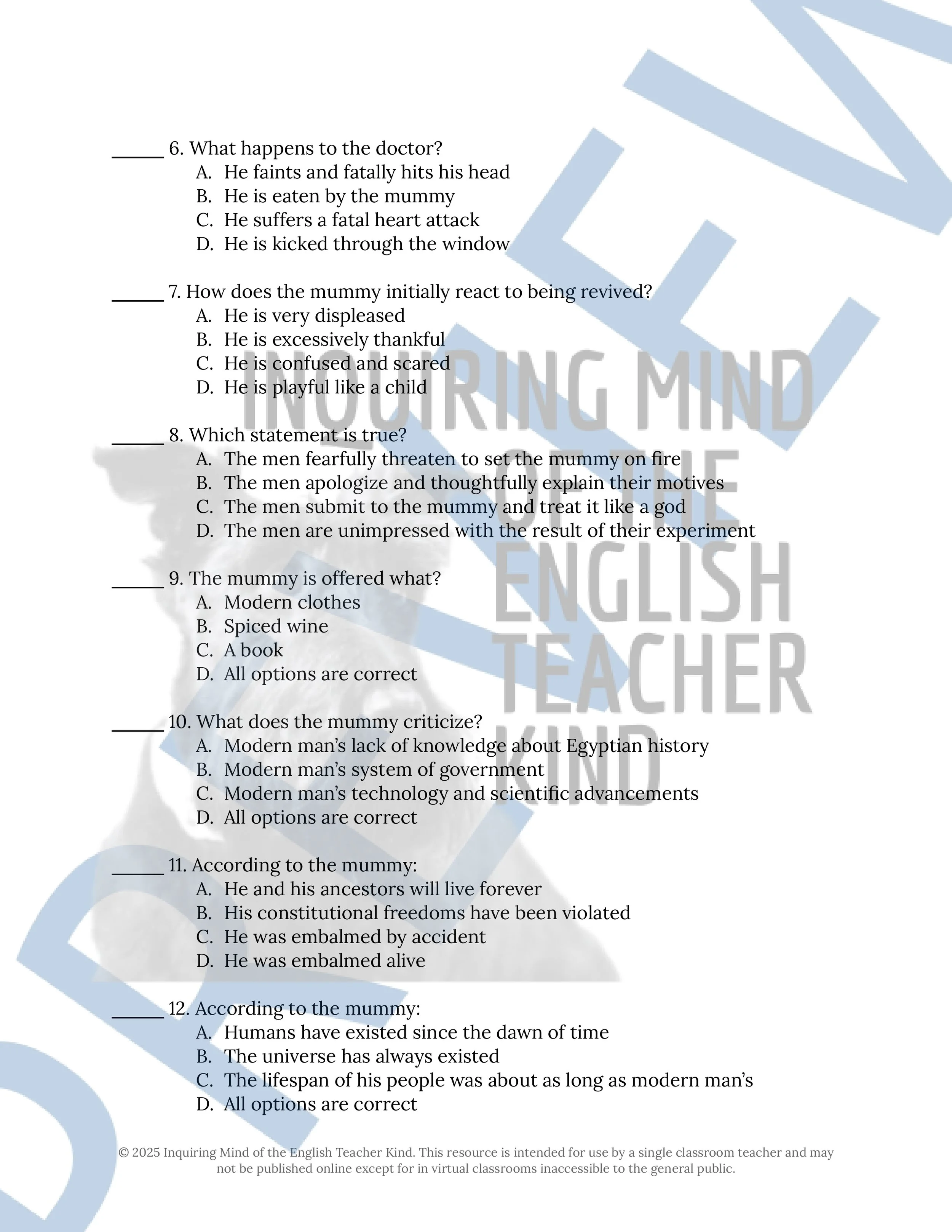 13 Halloween Horror Short Stories, Quizzes, and Answer Keys for High School ELA from Inquiring Mind of the English Teacher Kind (Vol. 2)