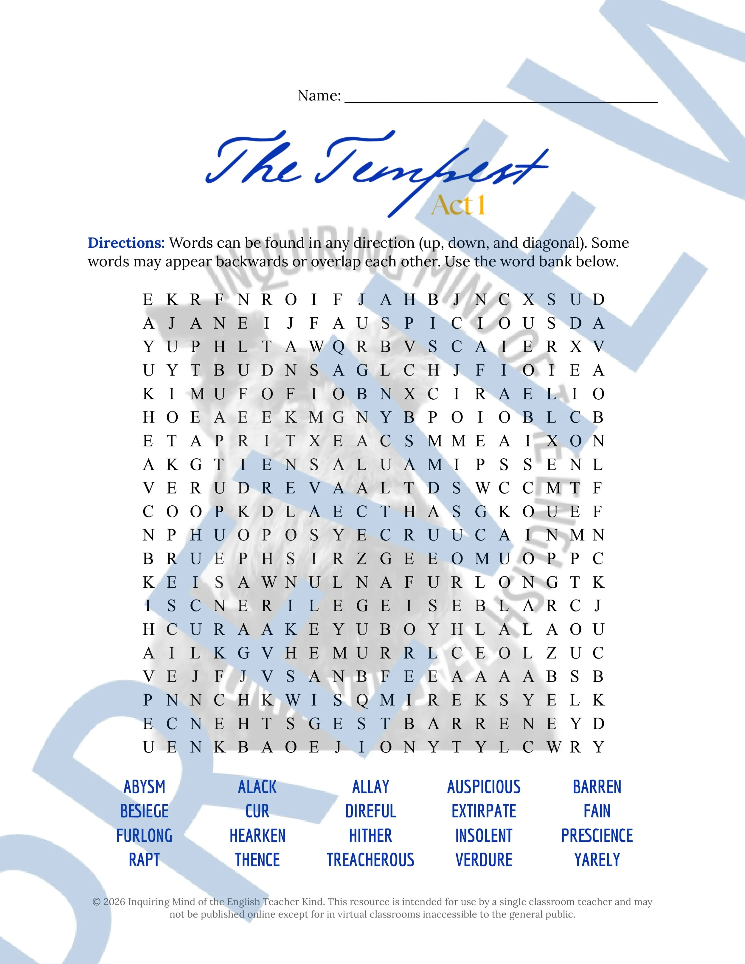 Shakespeare's The Tempest Act 1 Vocabulary Activities (4).jpg