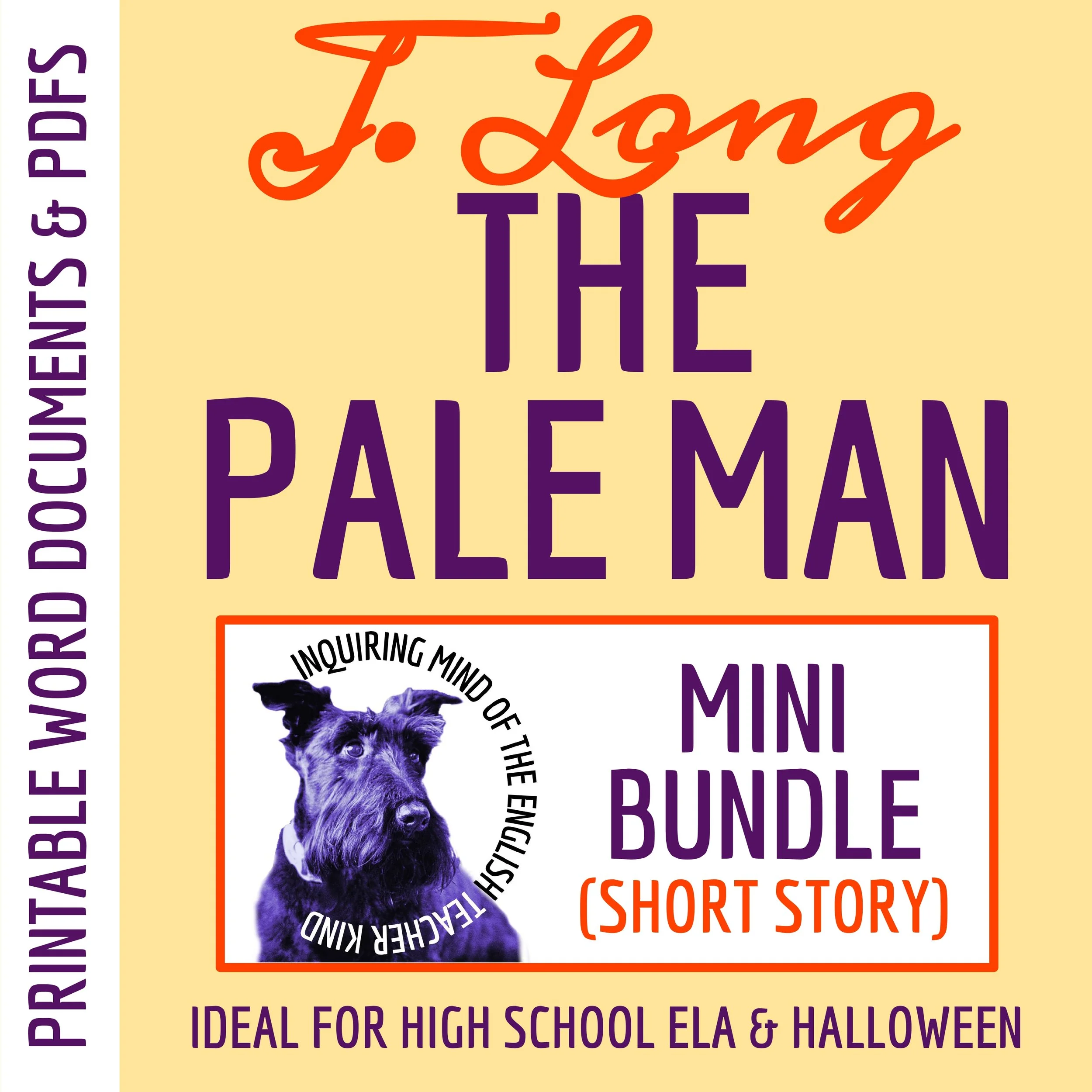"The Pale Man" by Julius Long Quiz & Worksheets | Horror Story | American Literature | Halloween Activities