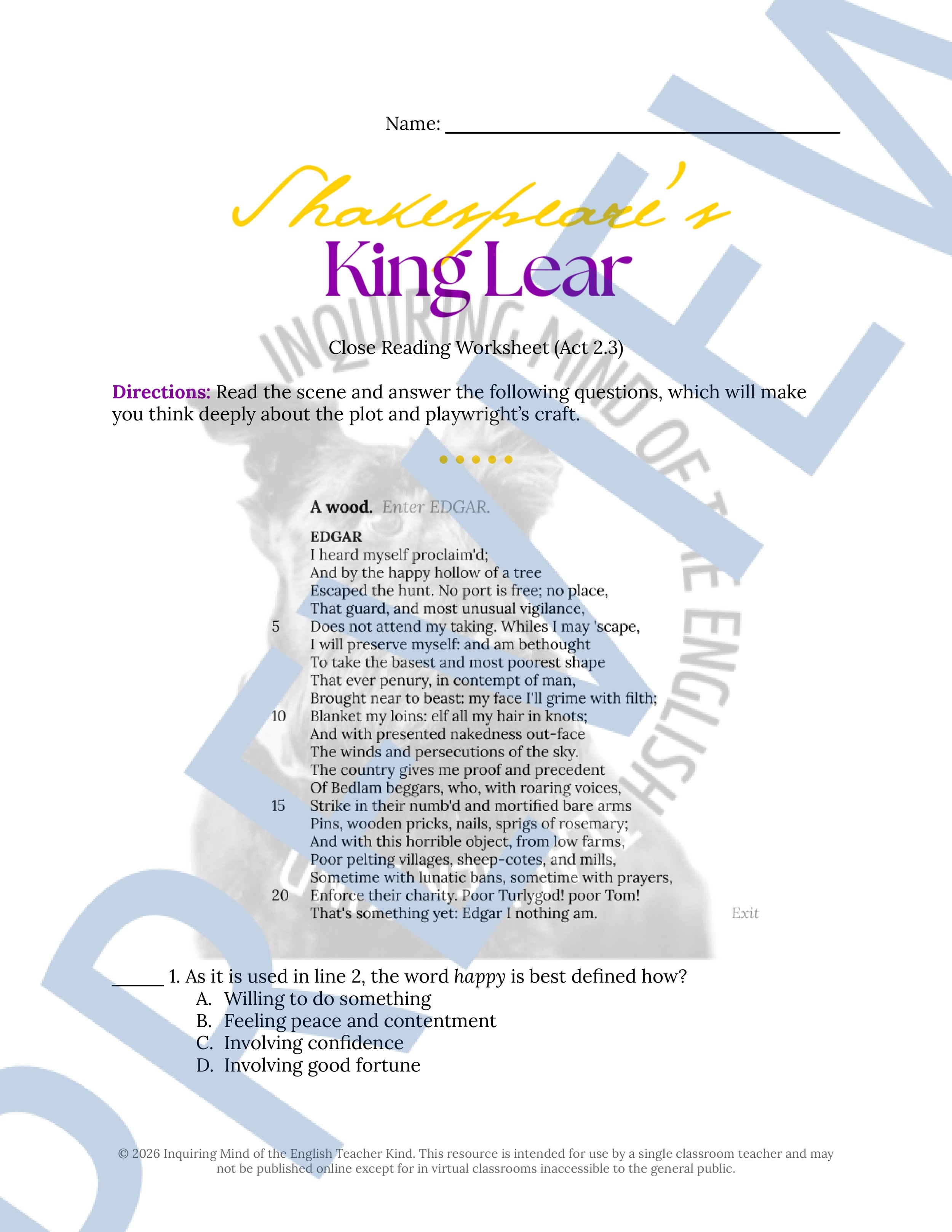 King Lear Act 2 Scene 3 Close Reading Analysis Worksheet (1).jpg