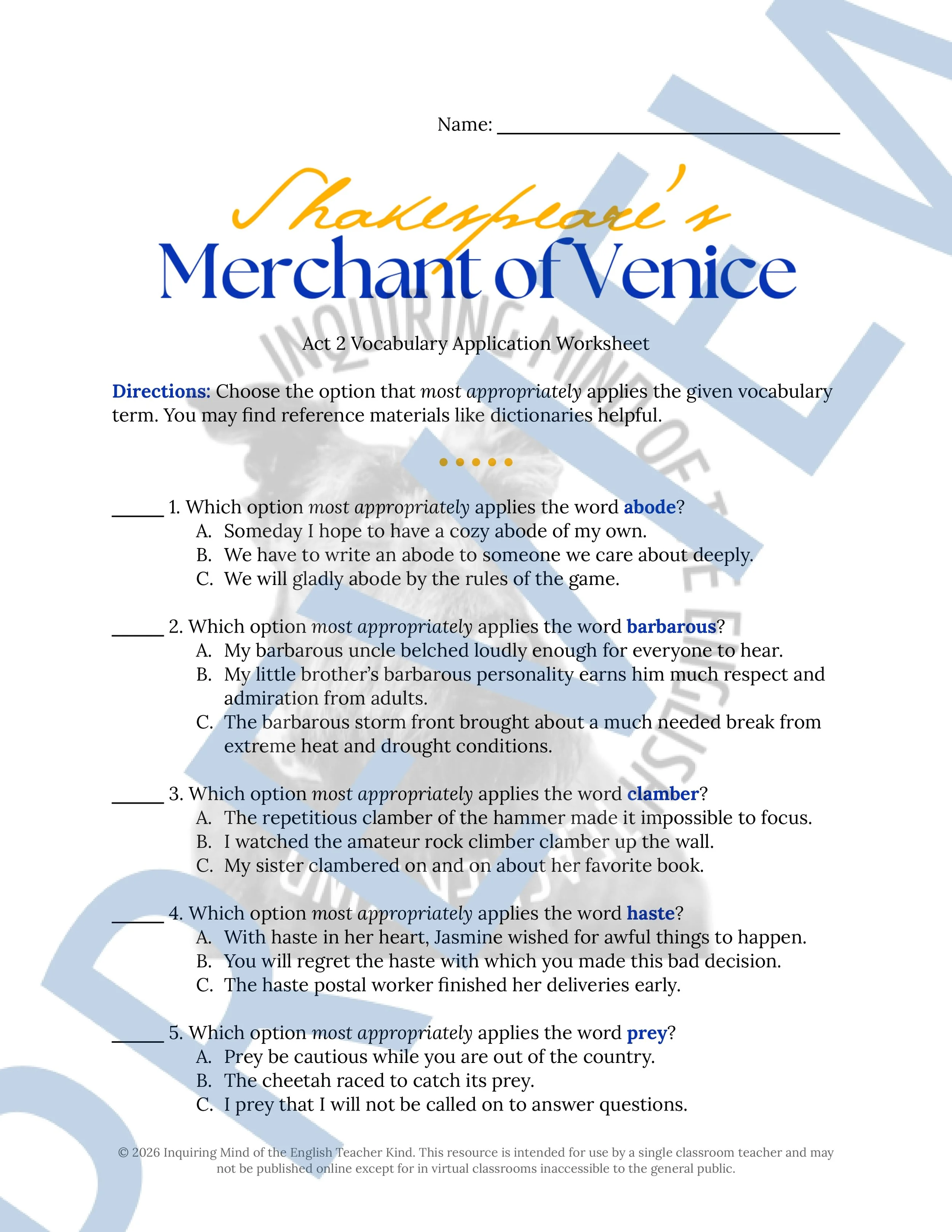 Merchant of Venice Act 2 Vocabulary Activities (1).jpg