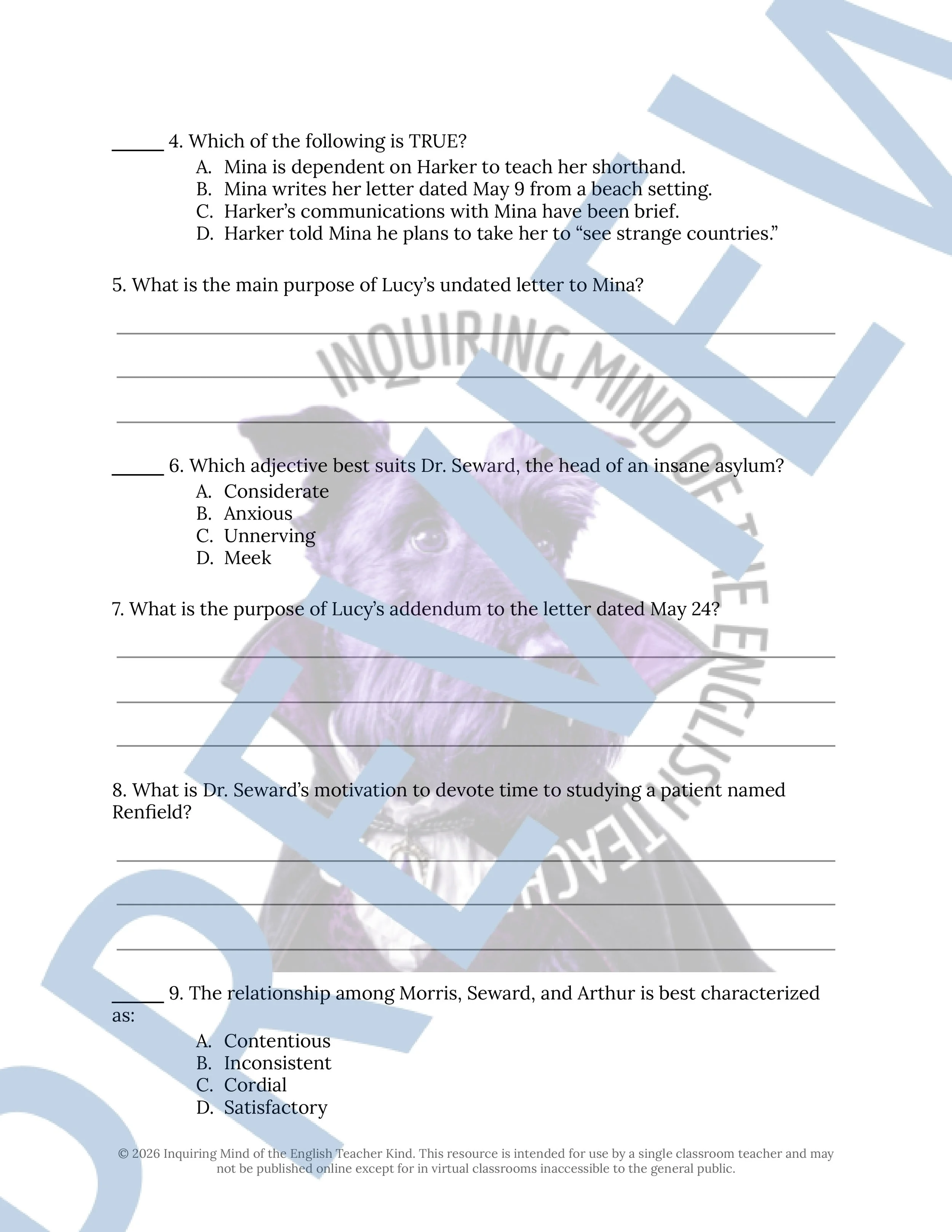 Dracula Chapter 5 Close Reading Analysis Worksheet and Answer Key for High School English Language Arts (2).jpg