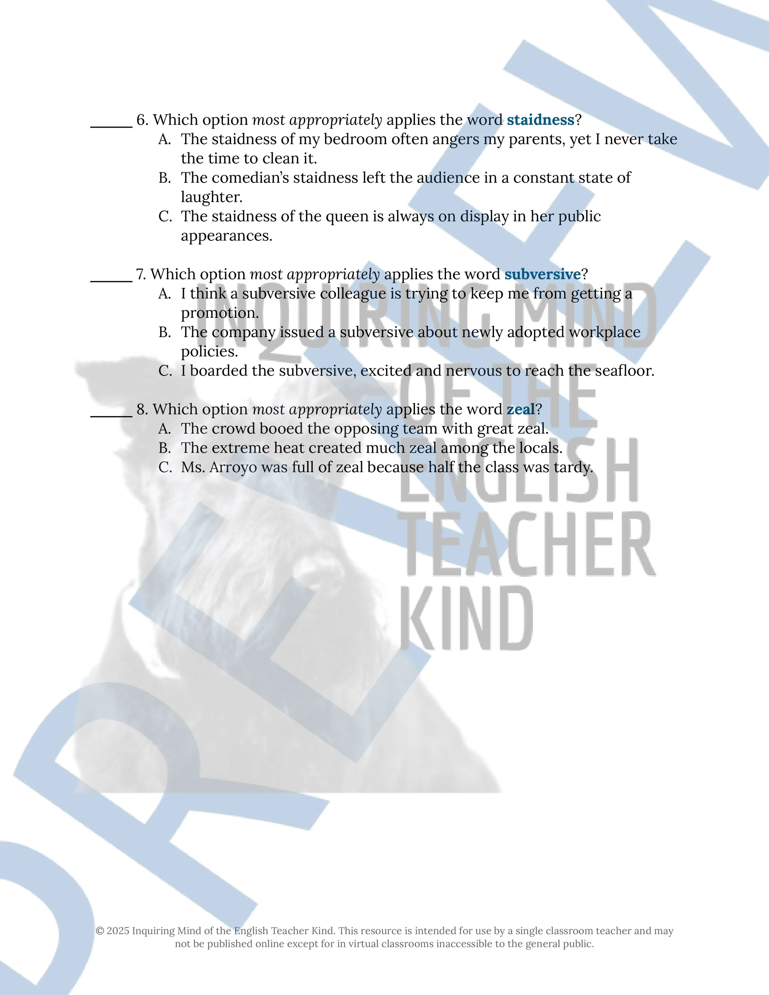 The Censors by Luisa Valenzuela Vocabulary Activities (2).jpg