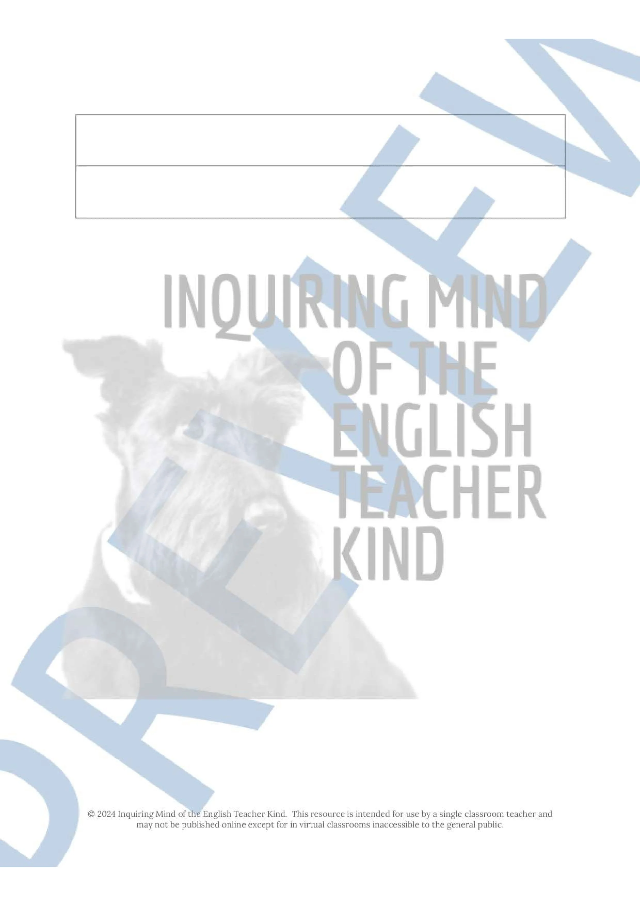 High School Creative Writing Unit Plan for Drafting Realistic Fiction Short Stories from Inquiring Mind of the English Teacher Kind (10).jpg