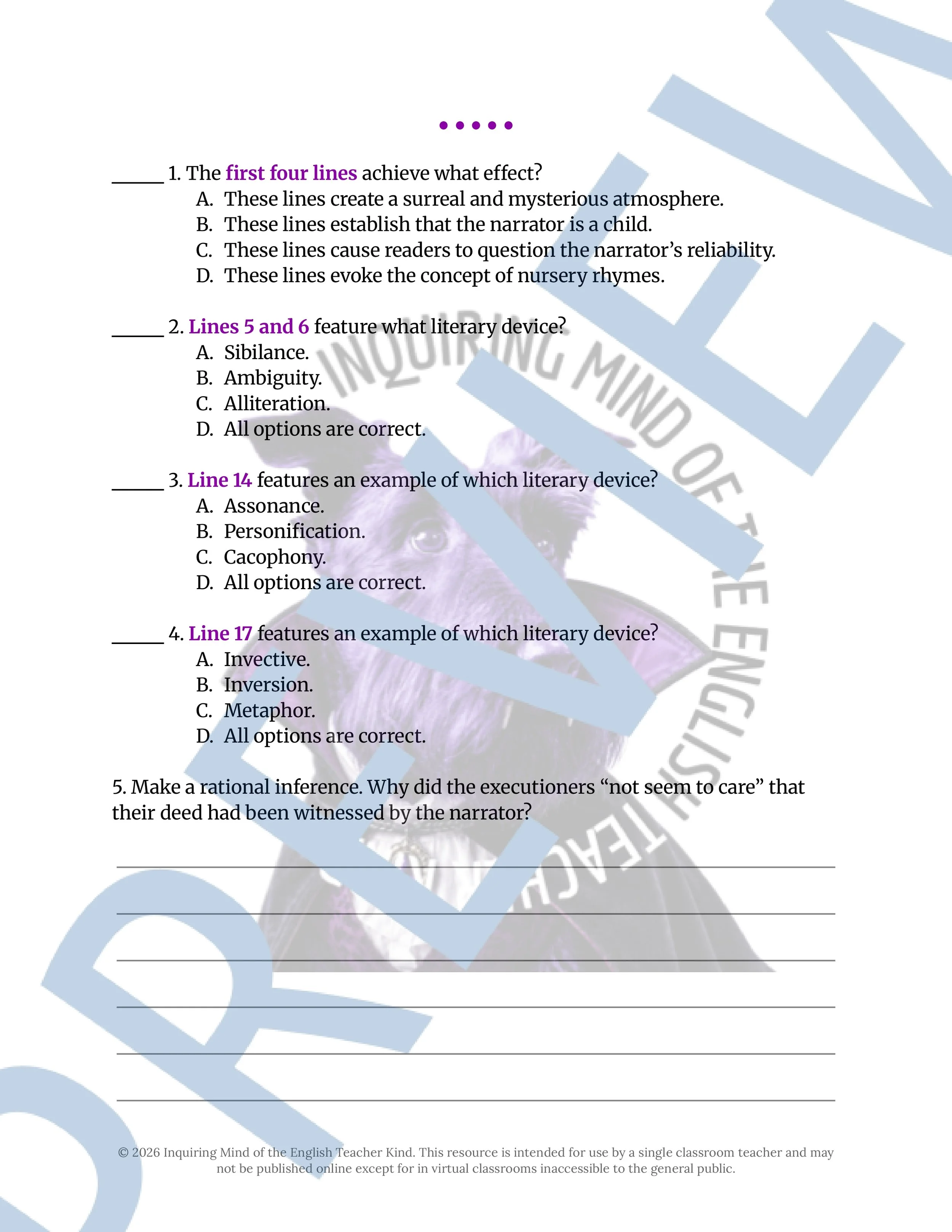 All Hallows' E'en by Alfred I. Tooke Poem Analysis Worksheet for High School and Halloween (2).jpg