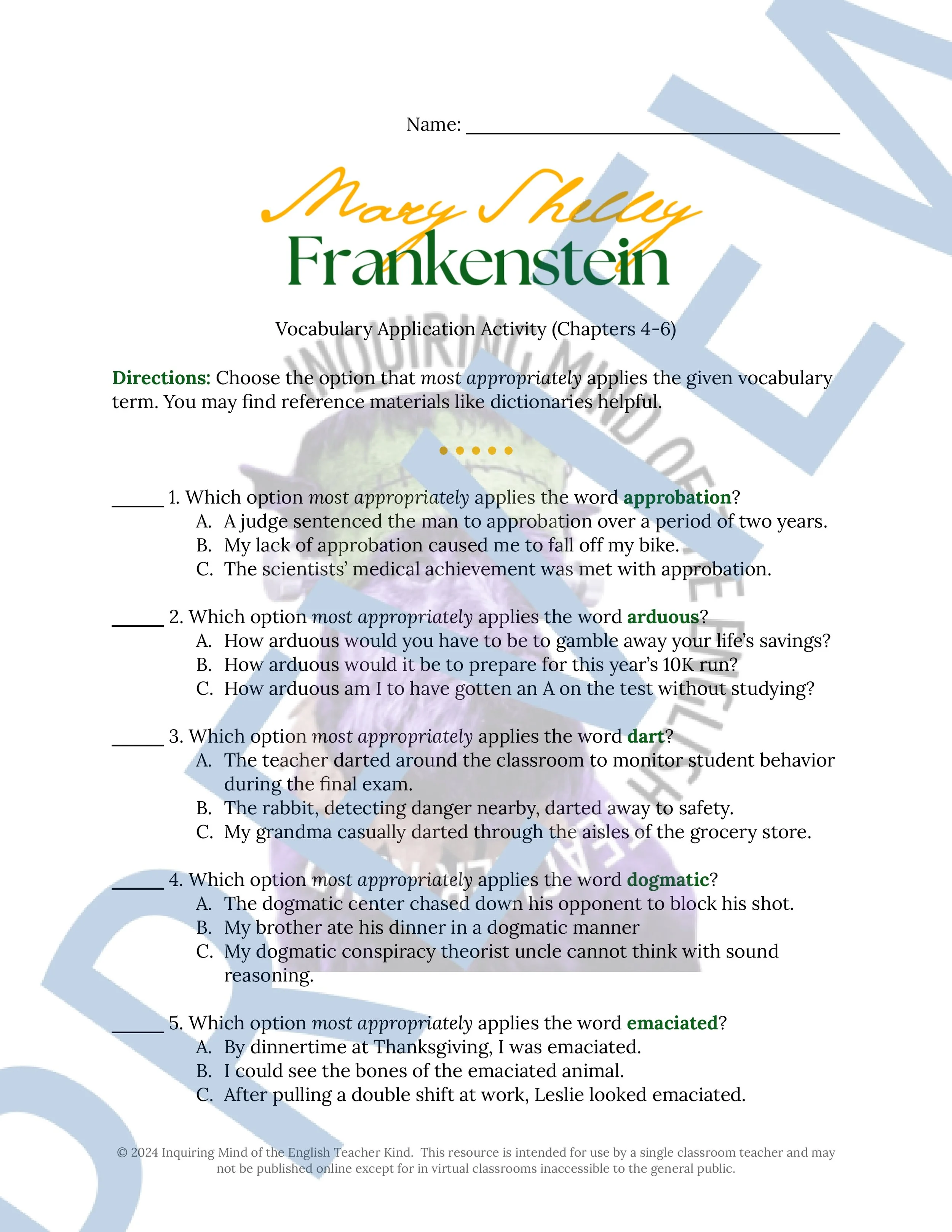 Frankenstein Chapters 4, 5, and 6 Vocabulary Activities (1).jpg