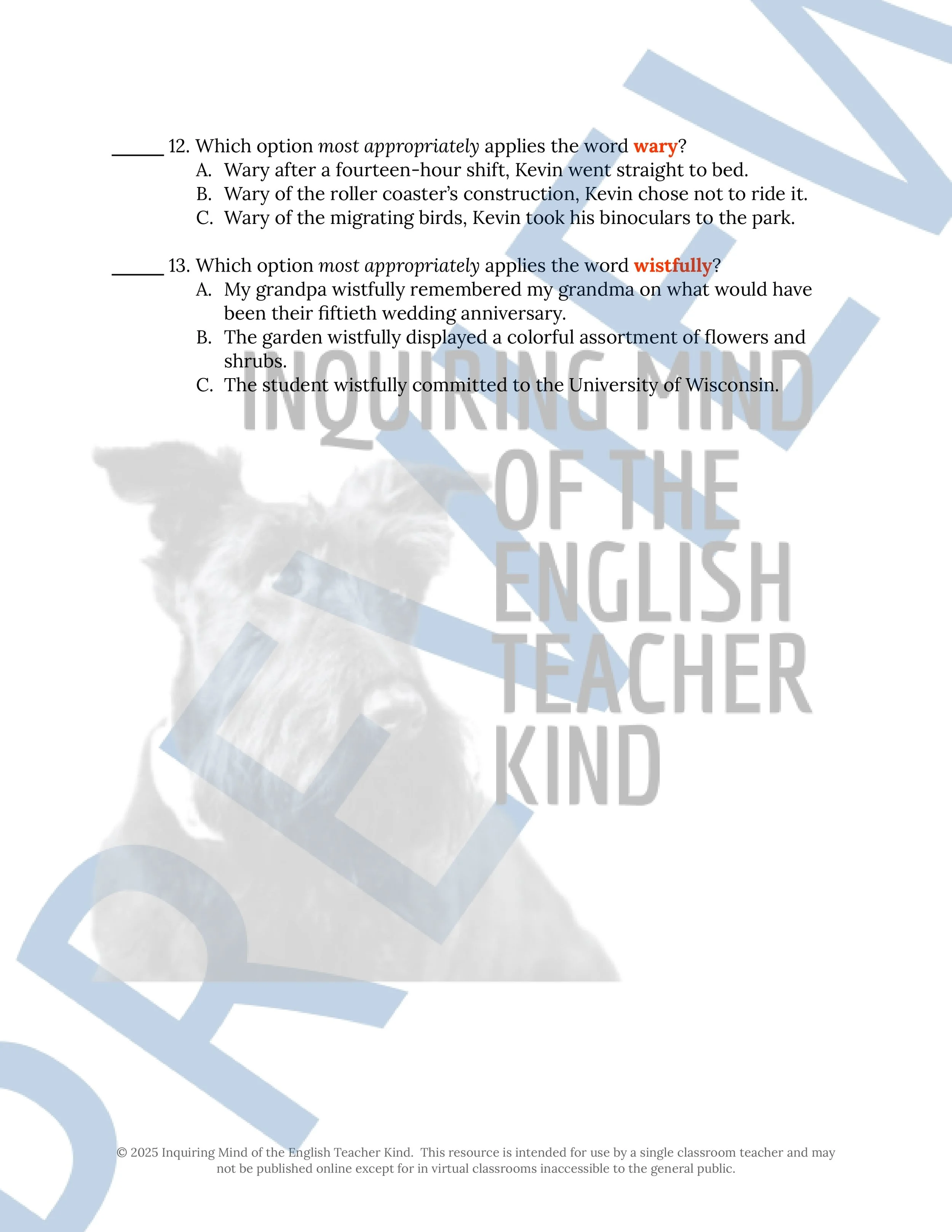 "A White Heron" by Sarah Orne Jewett Quiz, Analysis Worksheet, Vocabulary Activities, and Sub Plans for High School from Inquiring Mind of the English Teacher Kind