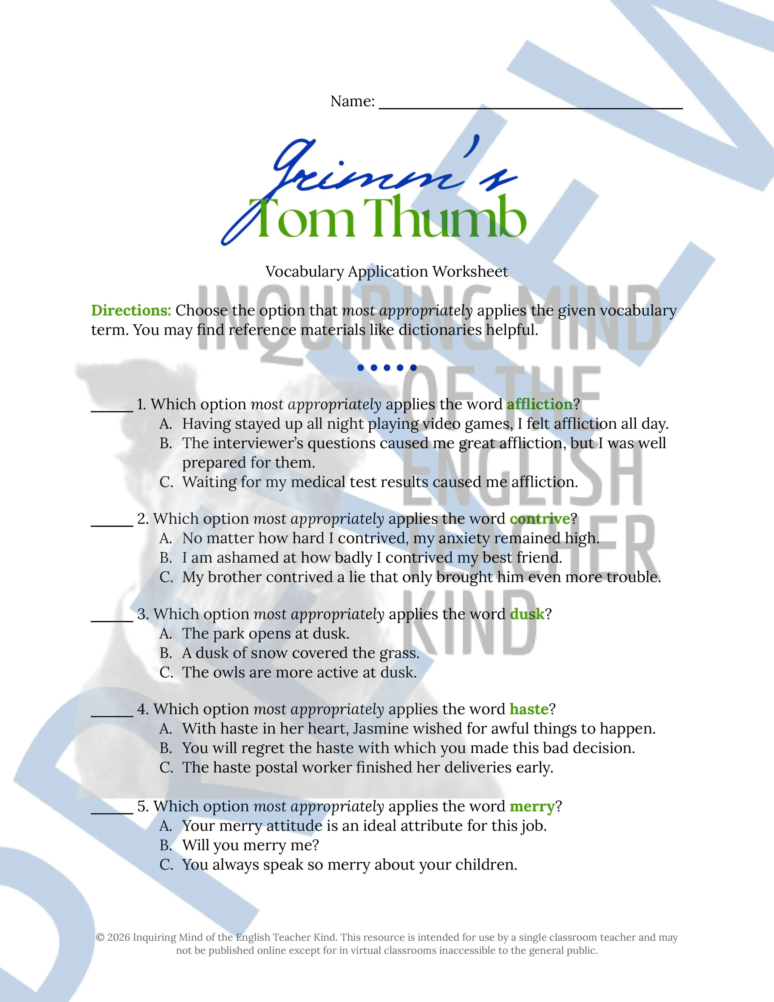 Tom Thumb Vocabulary Activities - Brothers Grimm Fairy Tale (1).jpg