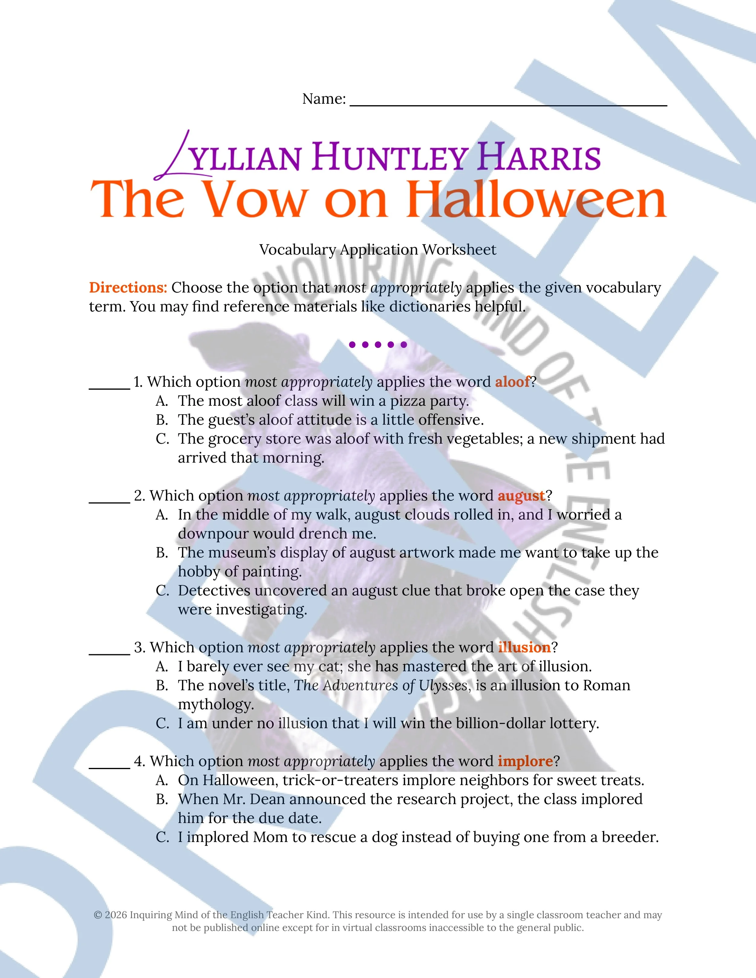 The Vow on Halloween Vocabulary Activities (1).jpg