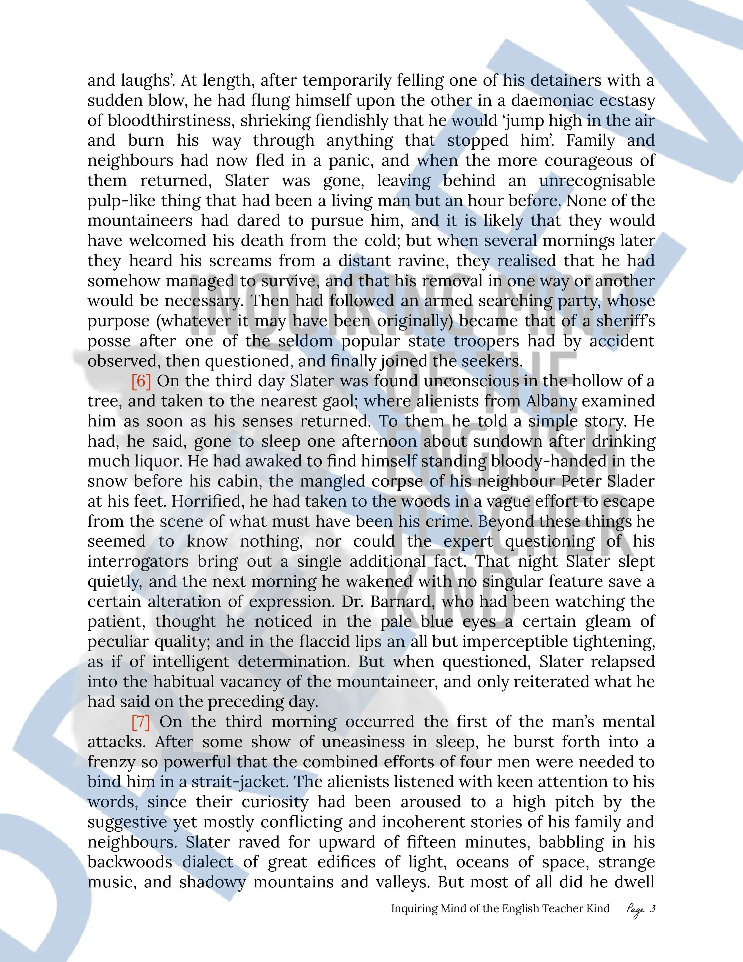 Beyond the Wall of Sleep by H.P. Lovecraft Close Reading Analysis Worksheet for High School from Inquiring Mind of the English Teacher Kind (3).jpg