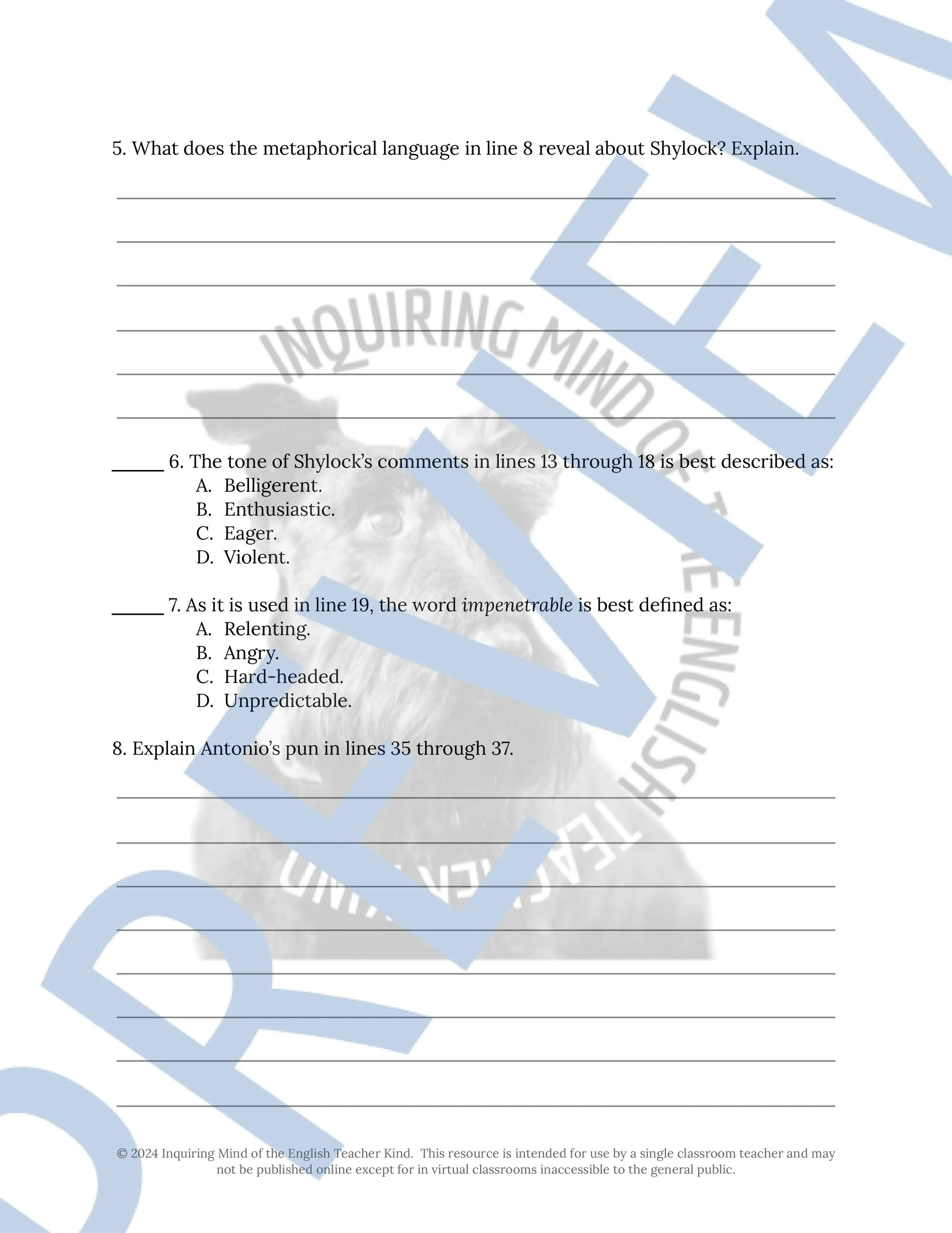 Merchant of Venice Act 3 Scene 3 Close Reading Analysis Worksheet (2).jpg