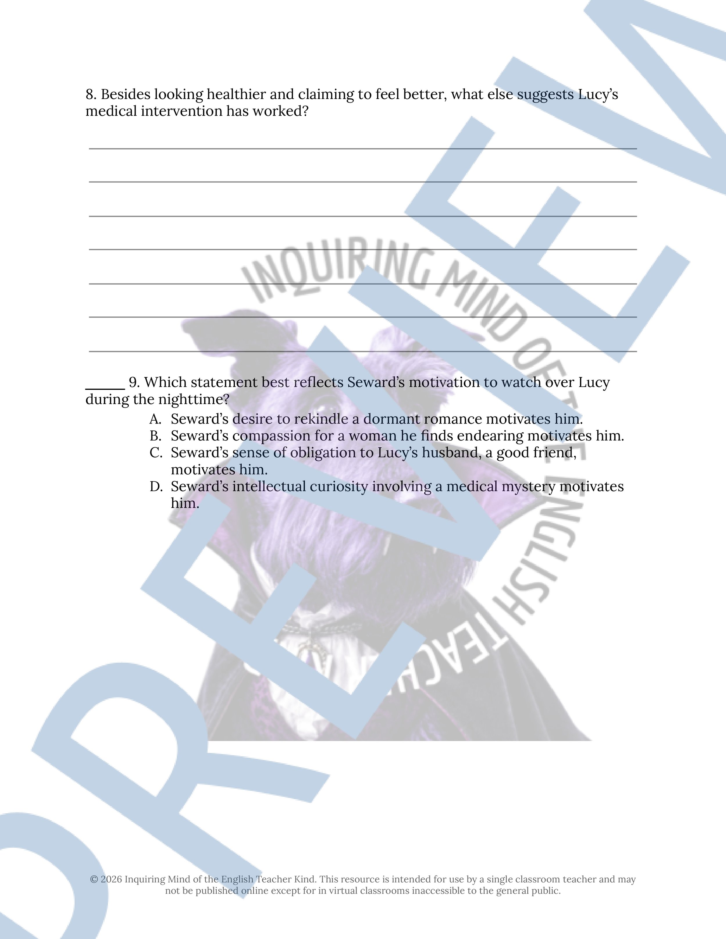 Dracula Chapter 10 Close Reading Analysis Worksheet and Answer Key for High School English Language Arts (3).jpg
