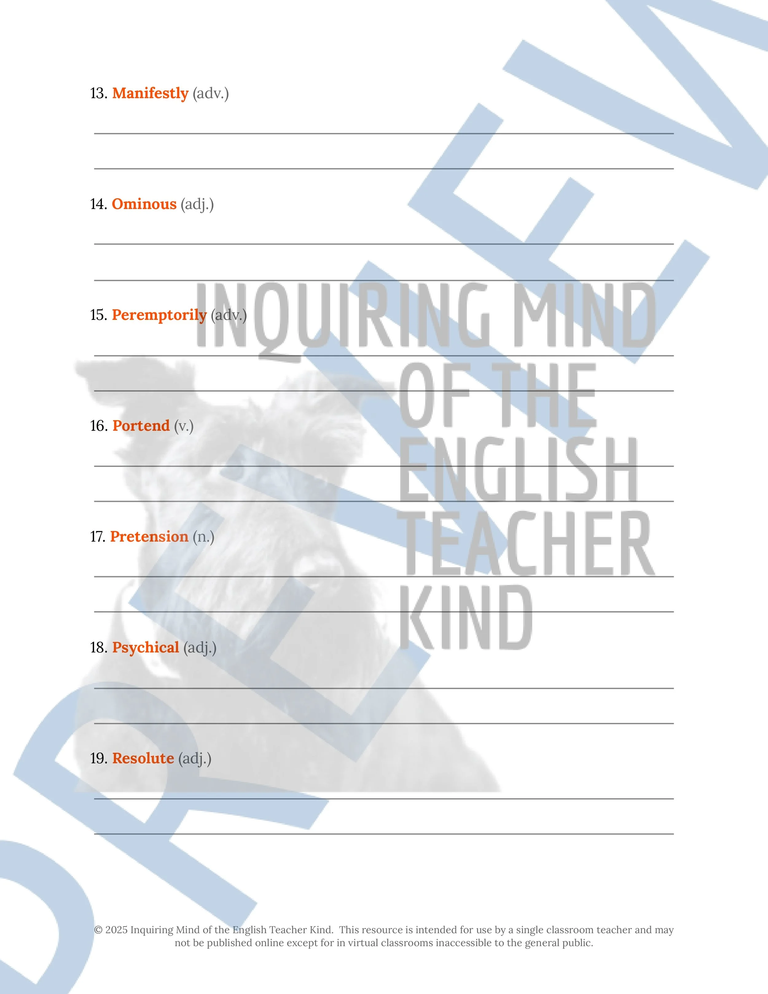 "The Empty House" by Algernon Blackwood Quiz, Analysis Worksheet, Vocabulary Games, and Halloween Ghost Story from Inquiring Mind of the English Teacher Kind