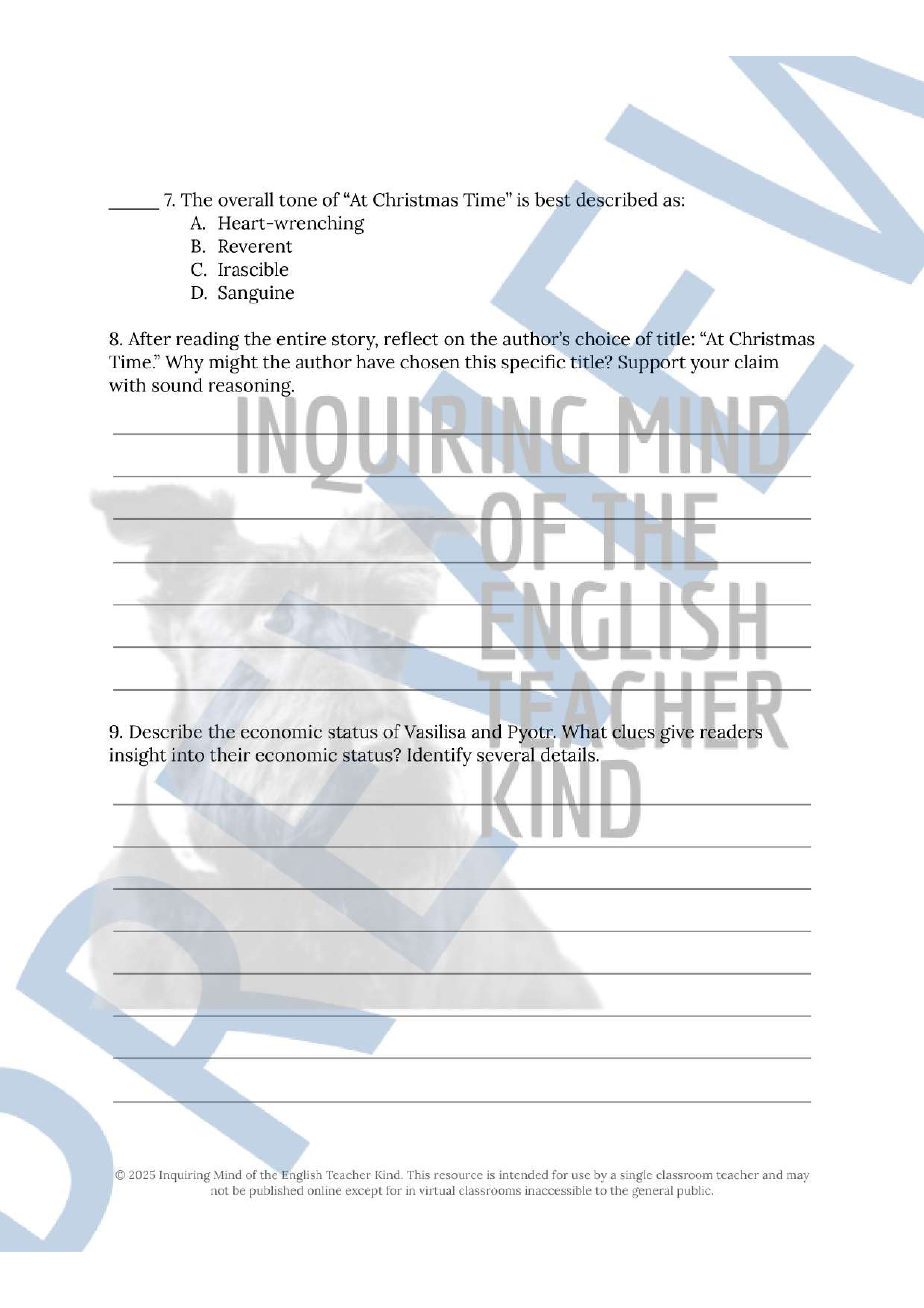 At Christmas Time by Anton Chekhov Short Story Activities (5).jpg