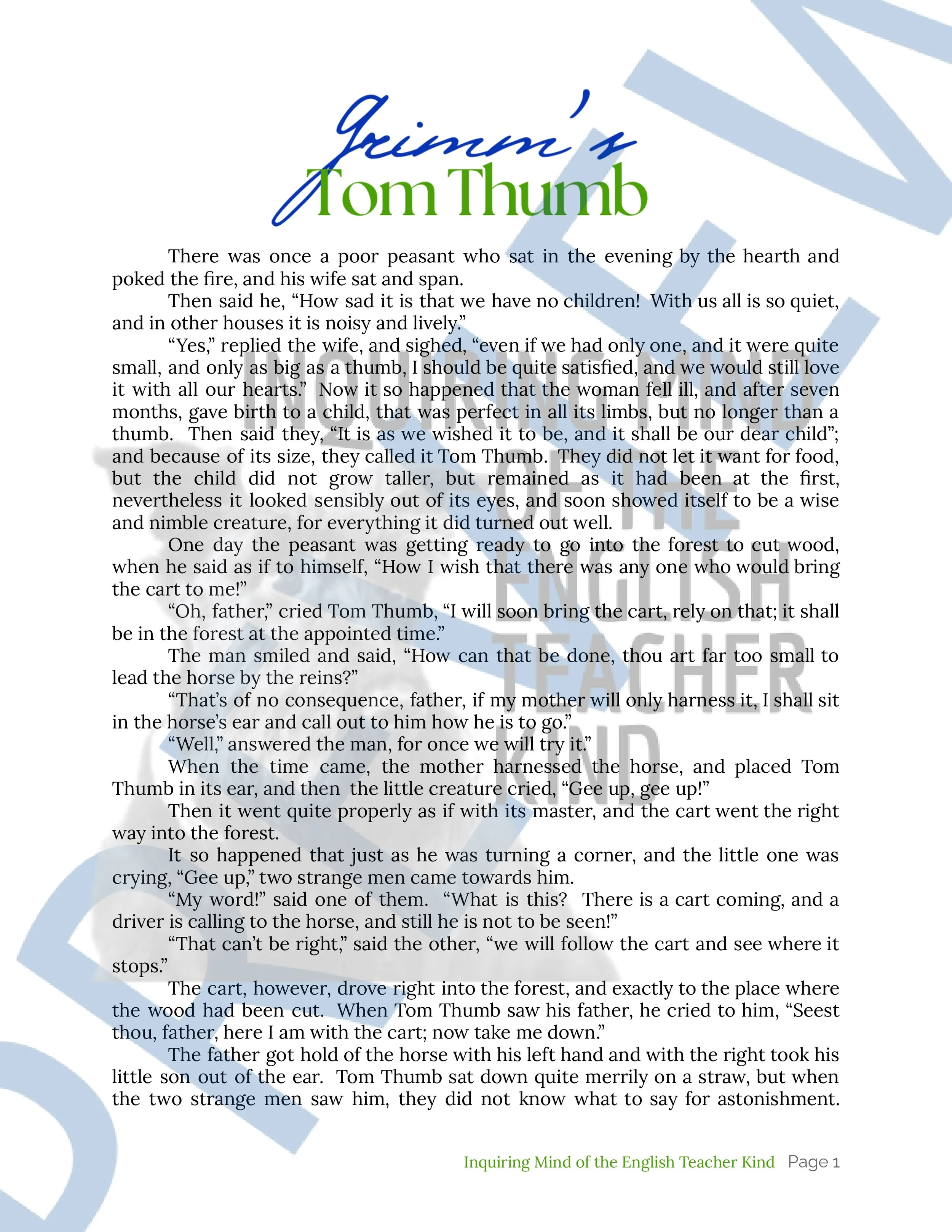 Tom Thumb by the Brothers Grimm - Fairy Tale (1).jpg