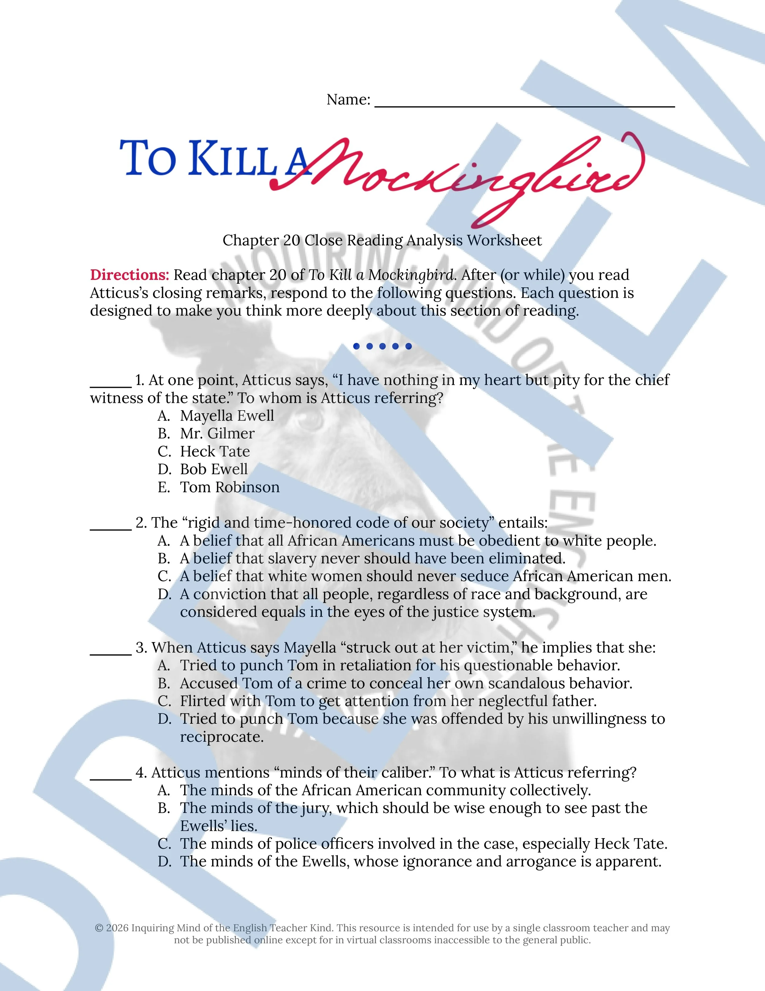 To Kill a Mockingbird Chapter 20 Close Reading Analysis Worksheet (1).jpg