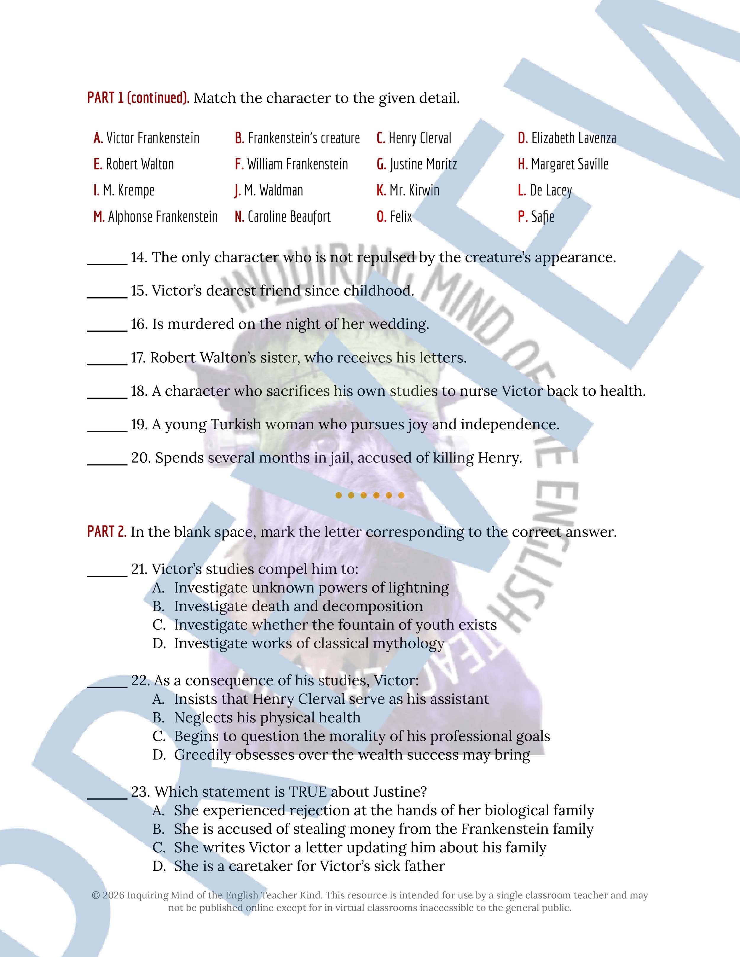 Frankenstein by Mary Shelley Test and Answer Key for High School English Language Arts (2).jpg
