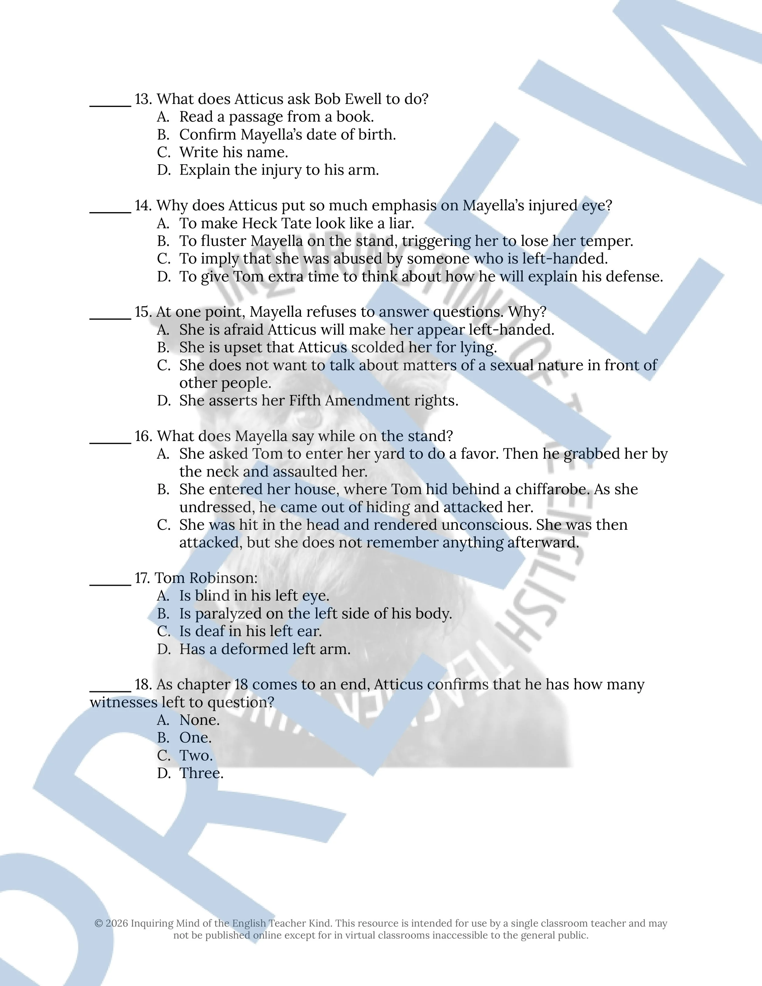 To Kill a Mockingbird Chapters 16, 17, and 18 Quiz and Answer Key (3).jpg