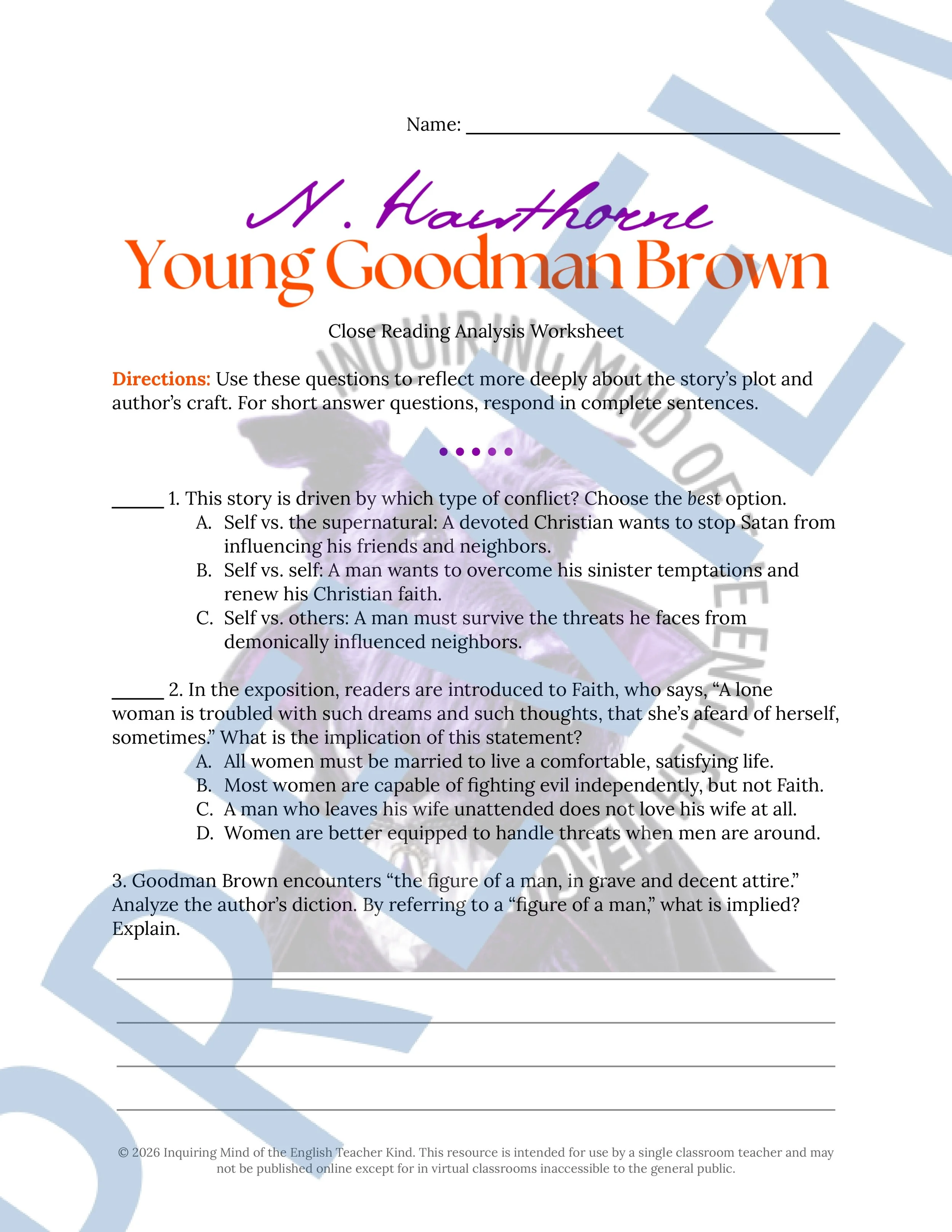Young Goodman Brown Close Reading Analysis Worksheet (1).jpg