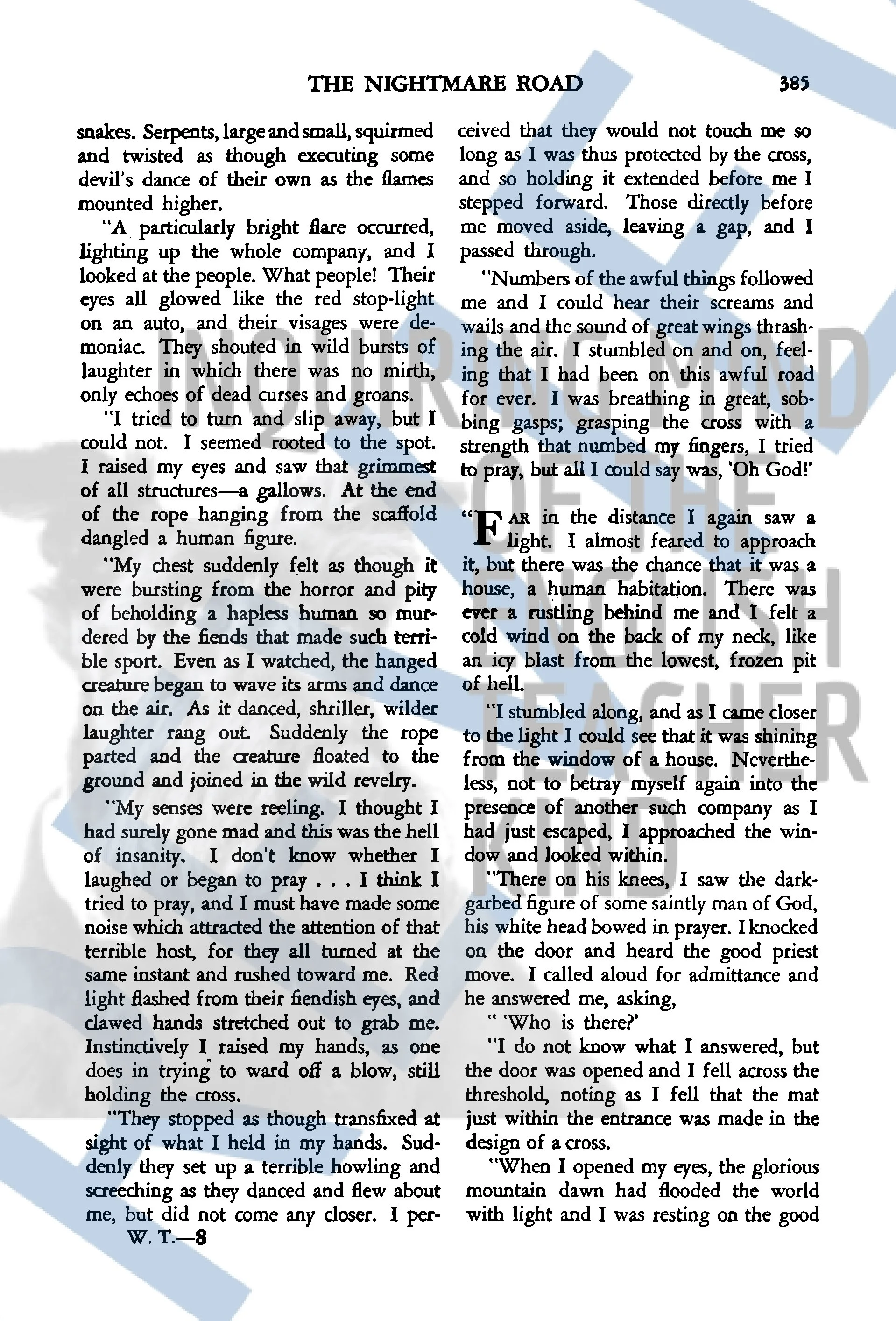 The Nightmare Road by Florence Crow Halloween Horror Short Story Quiz and Answer Key from Inquiring Mind of the English Teacher Kind (10).jpg
