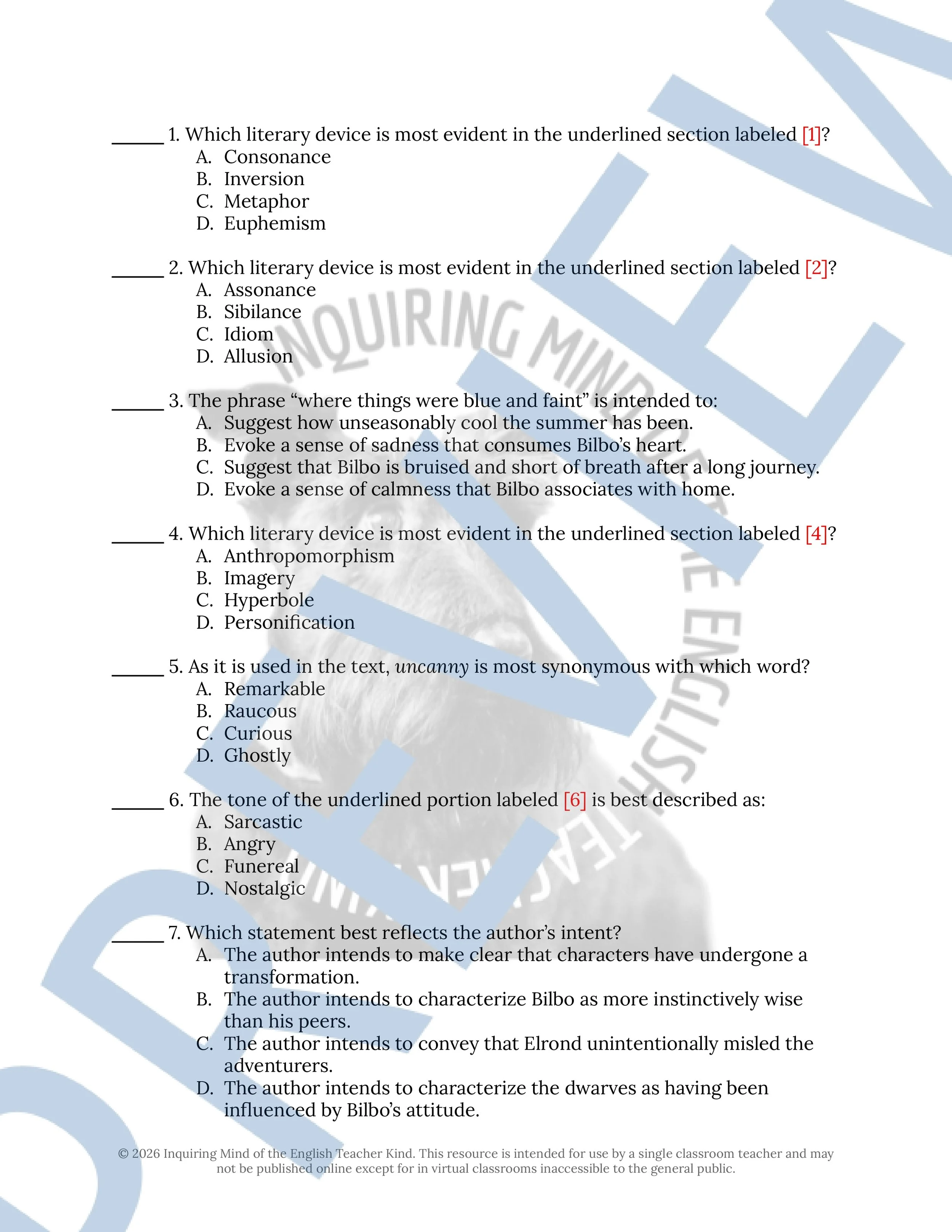The Hobbit Chapter 4 Close Reading Analysis Worksheet (2).jpg
