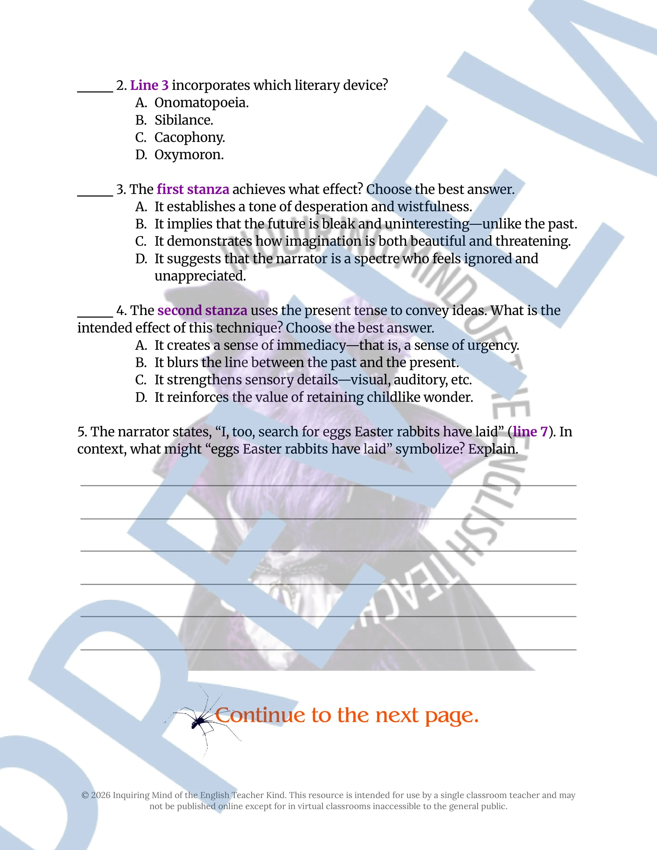 Inheritance by Sudie Stuart Hager Poetry Analysis Worksheet for High School ELA and the Halloween and Fall Seasons (2).jpg