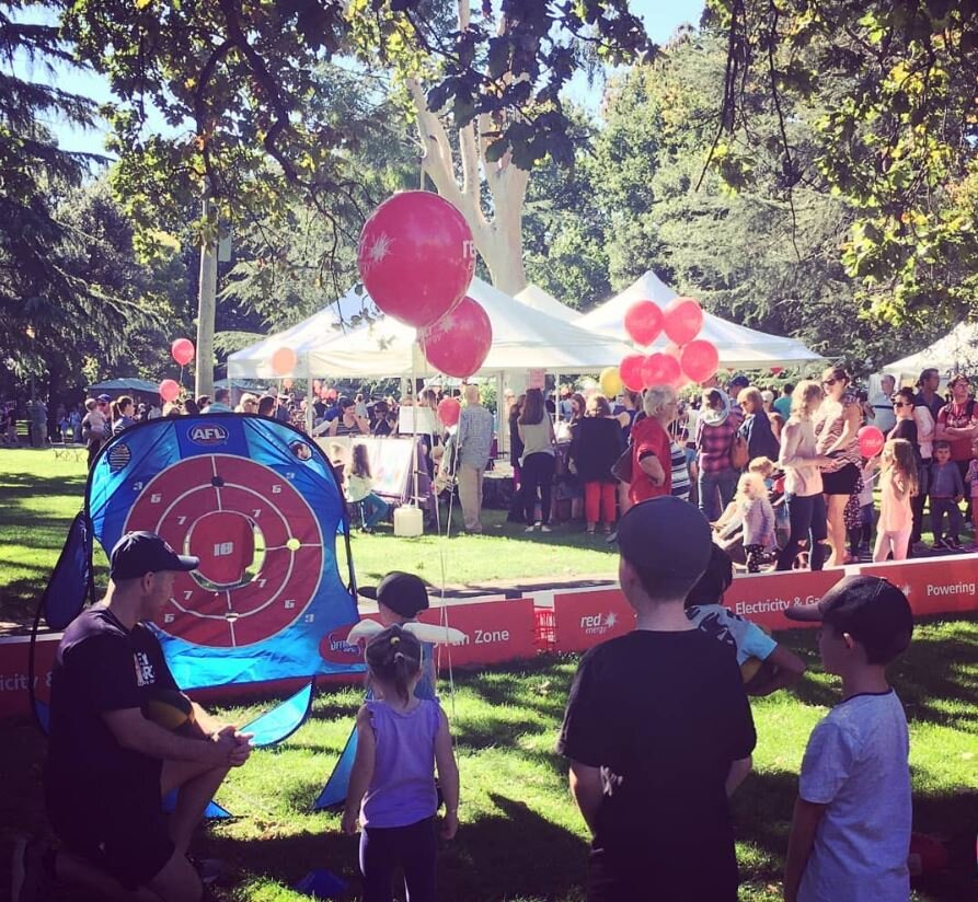 RED ENERGY FUN ZONE AT BENDIGO FESTIVAL