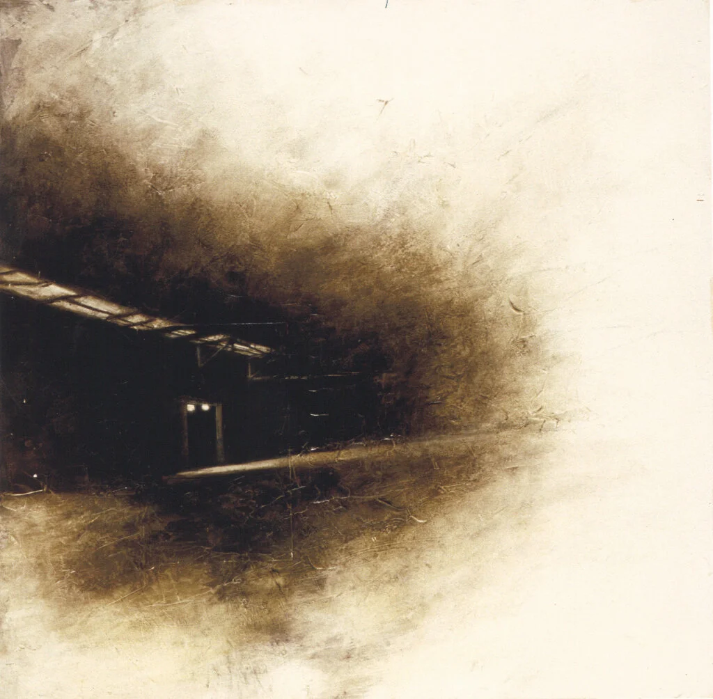 Untitled #9  | 3' x 3' | mixed media on board | Private Collection | 2003