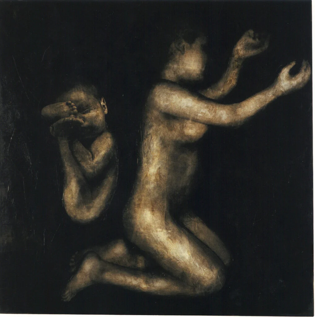 Bodies #2  | 5' x 5' | mixed media on canvas | Private Collection | 2002