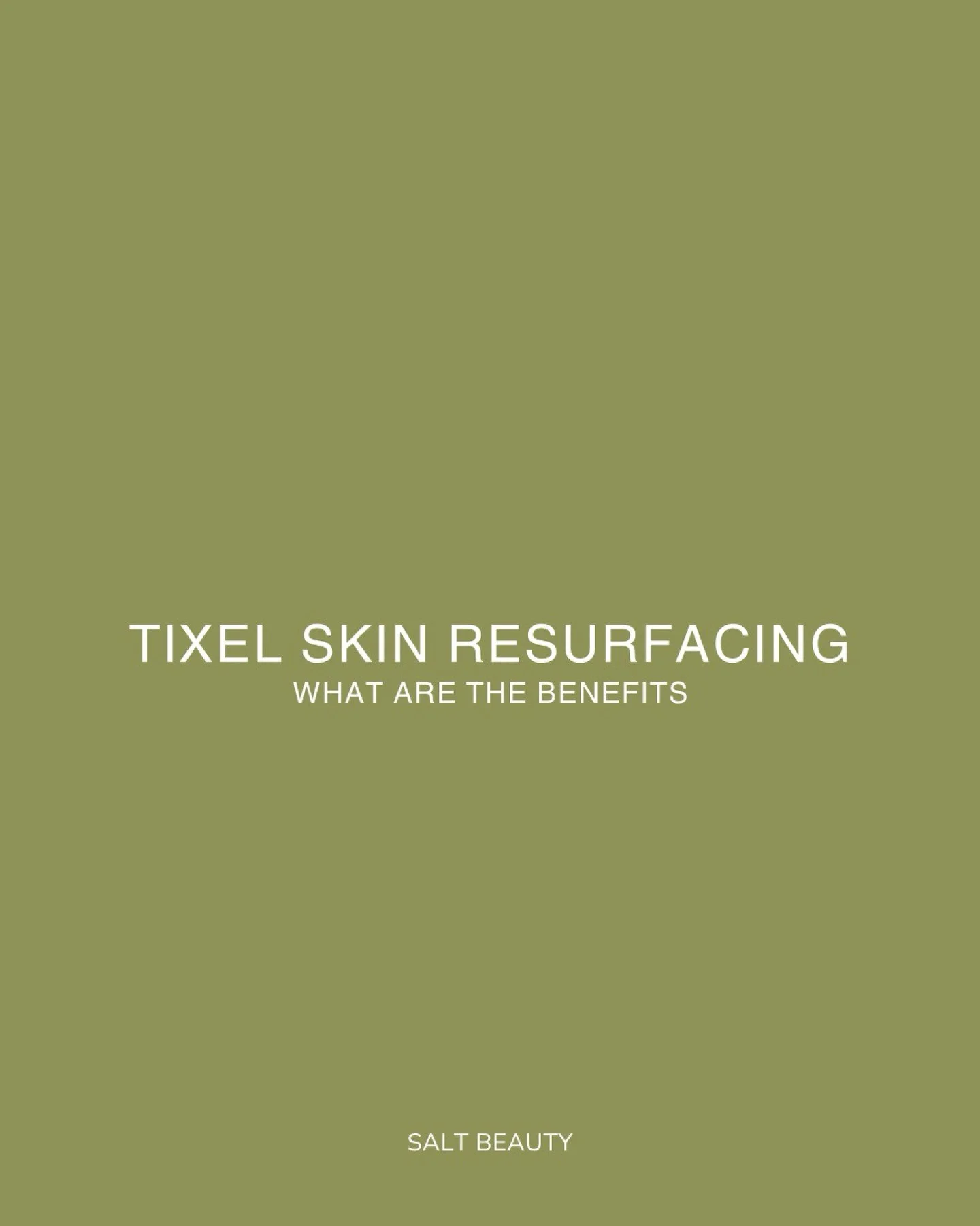 Discover the benefits of Tixel ~

Tixel is a cutting-edge, non-laser treatment that rejuvenates and resurfaces the skin using gentle heat and motion technology. It's designed to firm, smooth, and revitalise your complexion with minimal discomfort and