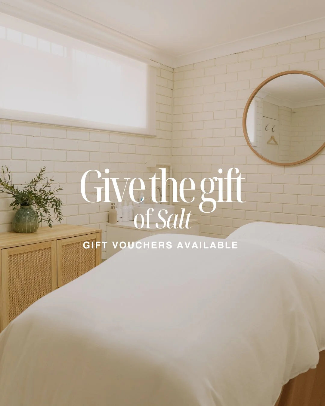 Give the gift of Salt Beauty 🤍

Treat your loved ones this Christmas with a Salt Beauty gift voucher which is redeemable on any service!

Available now at Salt Beauty ✨

.
.
.
#ballinabeauty #skinspecialist #giftvouchers #ballinaskinclinic #beautysa