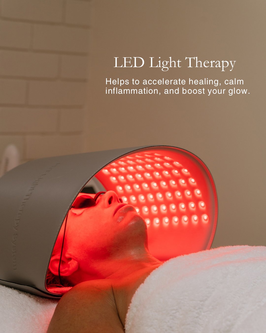 LED Light Therapy isn't just for glowing skin &mdash; it's also clinically proven to support wound healing and skin recovery.

Red infrared light stimulate cellular repair, boost circulation, and reduce inflammation, making it ideal for:

~ Healing p