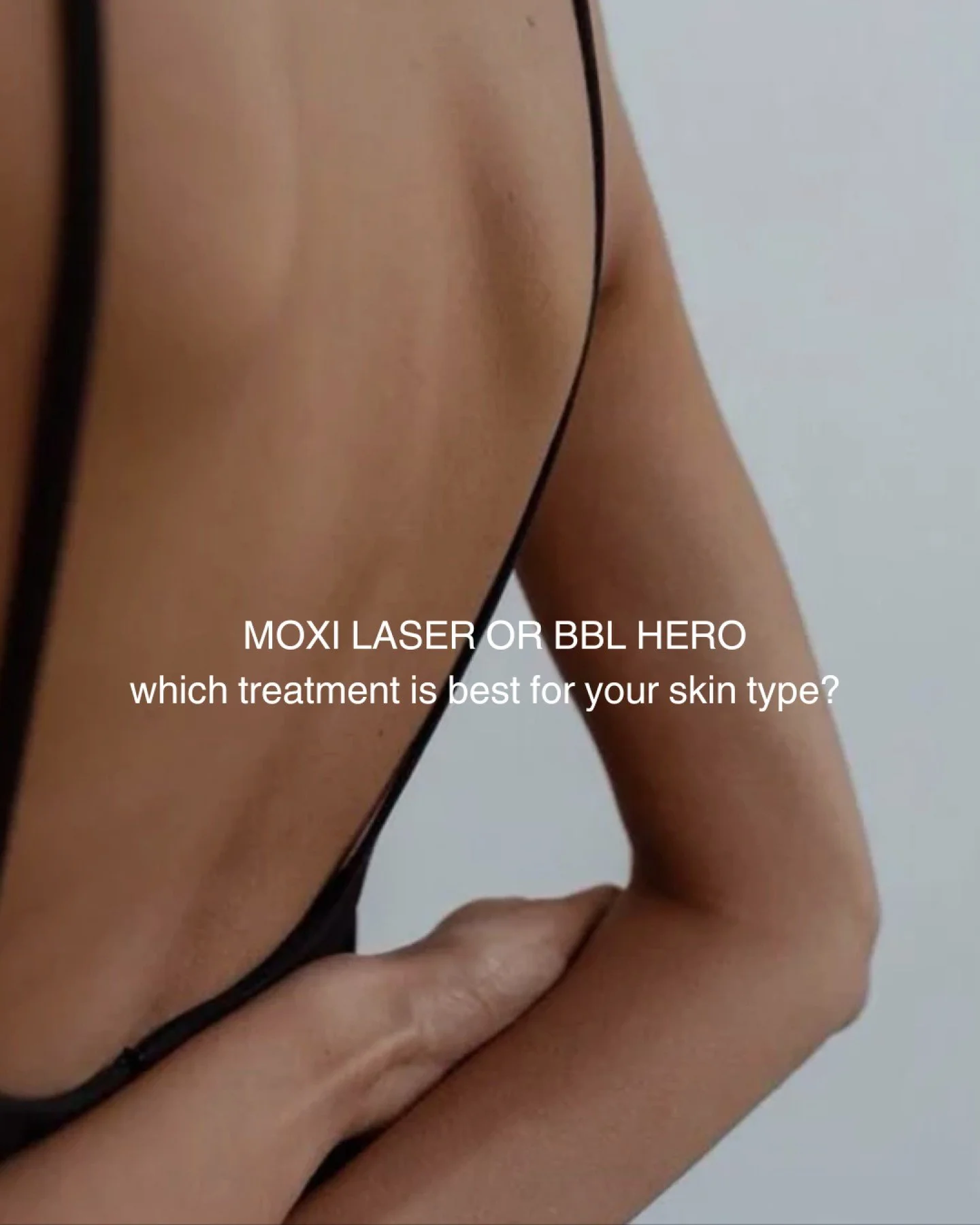 If you've been trying to choose between Moxi and BBL, you're probably asking the wrong question.

It's not about which one is "better", it's about what your skin actually needs.

Most people I see aren't dealing with just one concern, it's 