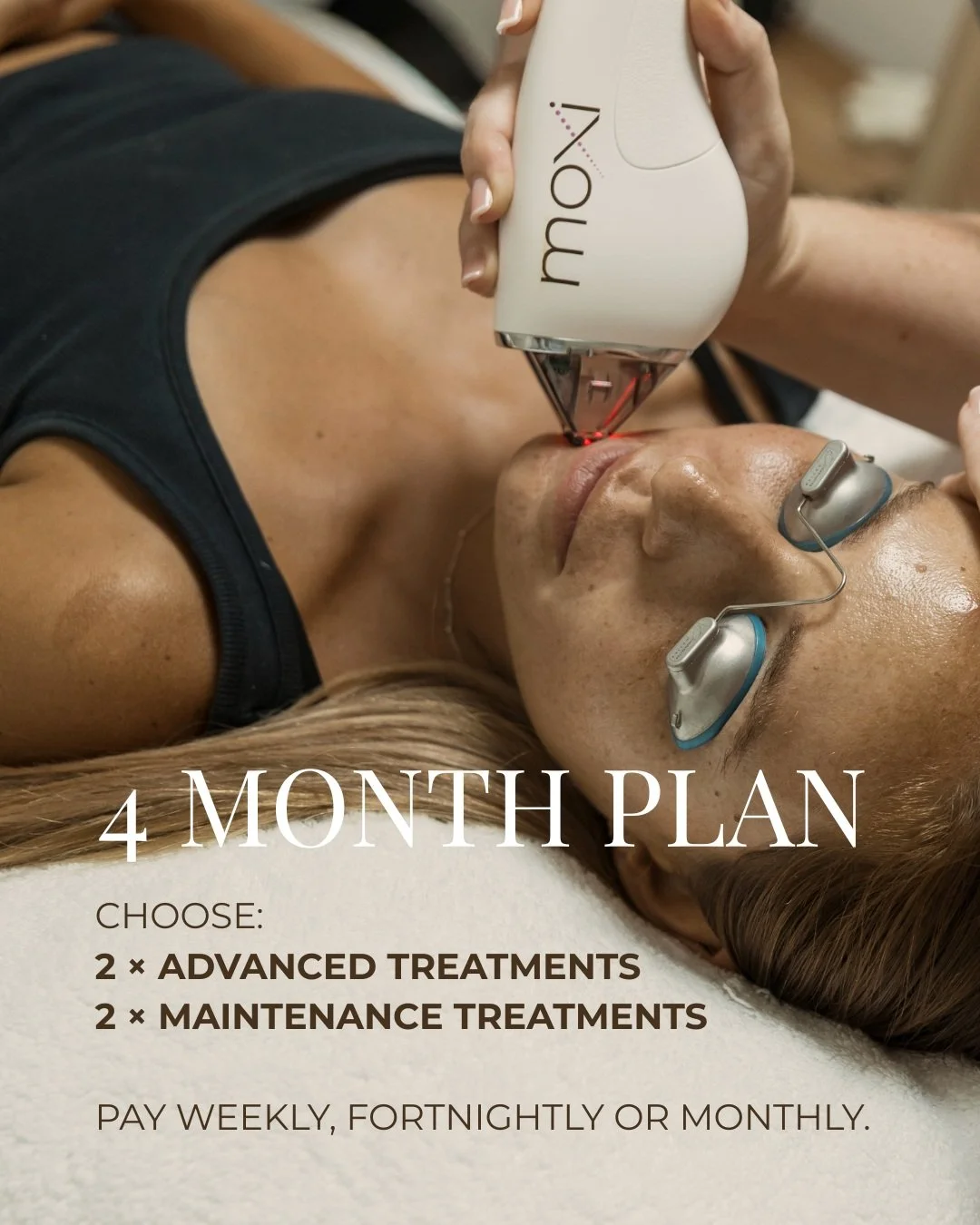 Want to actually make a noticeable change to your skin over the next 4 months?

Here&rsquo;s an idea for a 4-month Skin Plan:

2 &times; BBL + MOXI
Our powerhouse combo for pigmentation + ageing. BBL targets sun damage, pigmentation and redness, whil