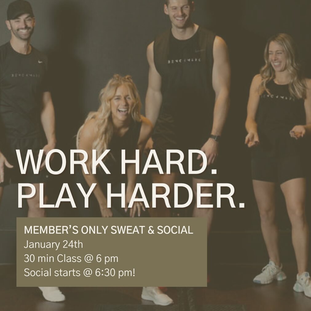COMMUNITY SWEAT + SOCIAL

Wednesday, January 24th 💪🏼💪🏼

Join us for an epic sweat with Alli + and connect with the B M F community!
This is an opportunity to meet your fellow goal setters + bar raiser and feel the electric energy we bring here at