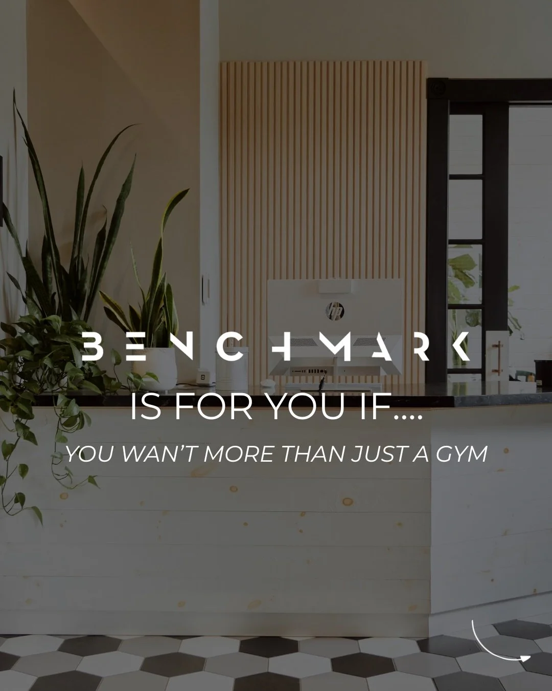 BENCHMARK is for you IF&hellip;

Looking for a gym that feels good to walk into and connects you with like-minded people?

BENCHMARK is for people who want:
 ✔ a welcoming community 
✔ a clean environment  ✔ premium training + recovery equipment ✔ su