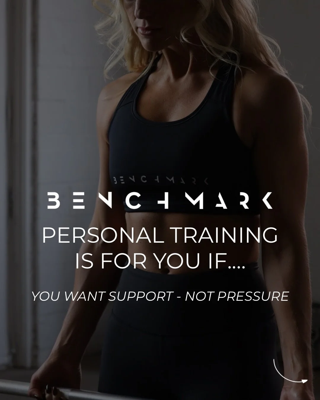 Searching for personal training that actually works and that you actually enjoy?

BENCHMARK Personal Training is designed for people who want: 

💪🏼 Structured strength (+ conditioning) training 
💪🏼 1:1 coaching
💪🏼 Accountability that drives res