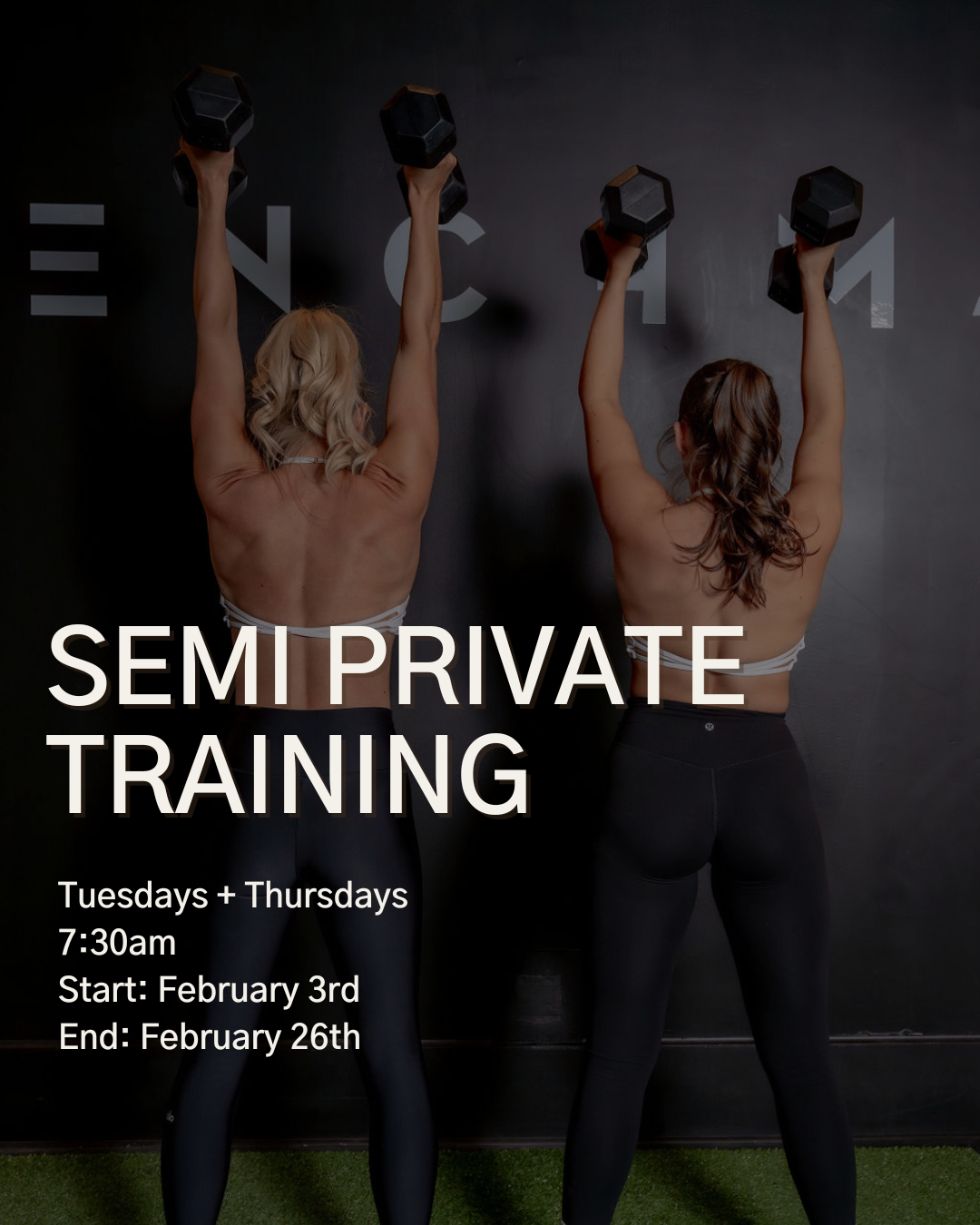 B M F 4 WEEK SEMI-PRIVATE TRAINING