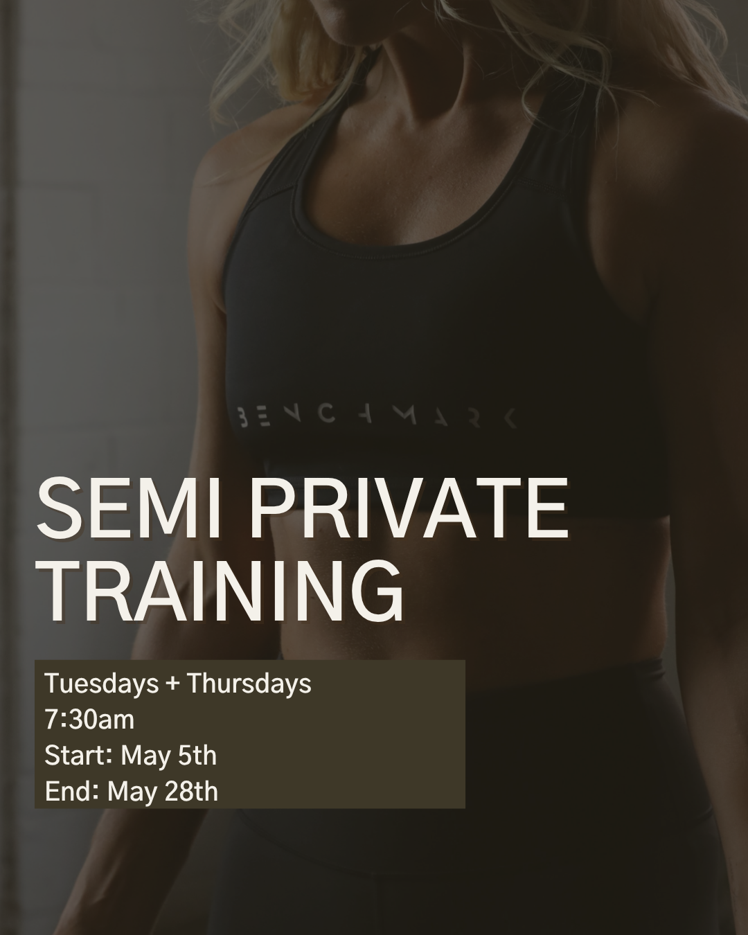 B M F 4 WEEK SEMI-PRIVATE TRAINING