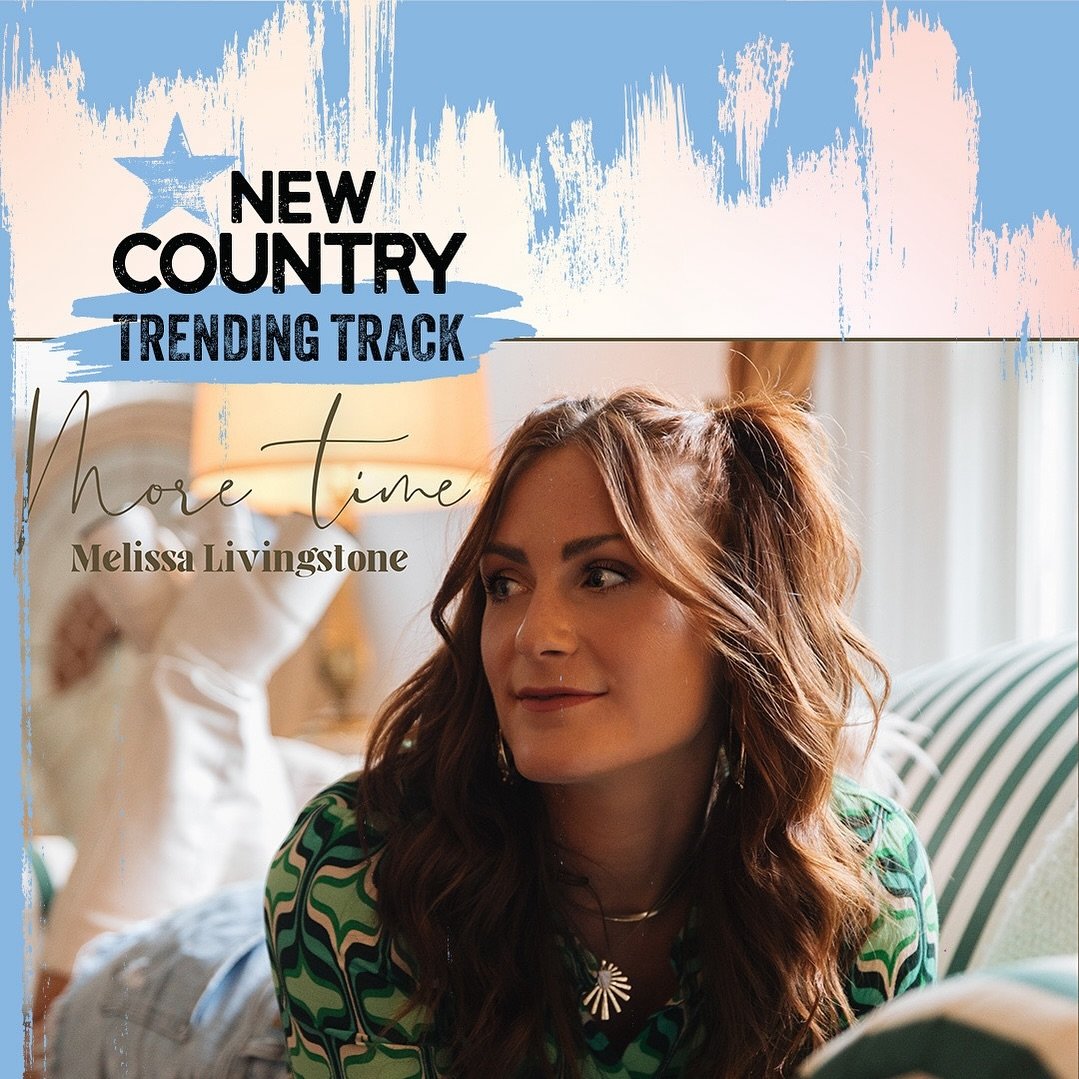HUGE NEWS for @melissalivingstonemusic who just landed the Stingray Trending Track!! &ldquo;More Time&rdquo; is a track we were SO excited (and honoured) to work, just undeniably great music. Melissa is a raw talent and she&rsquo;s just getting start