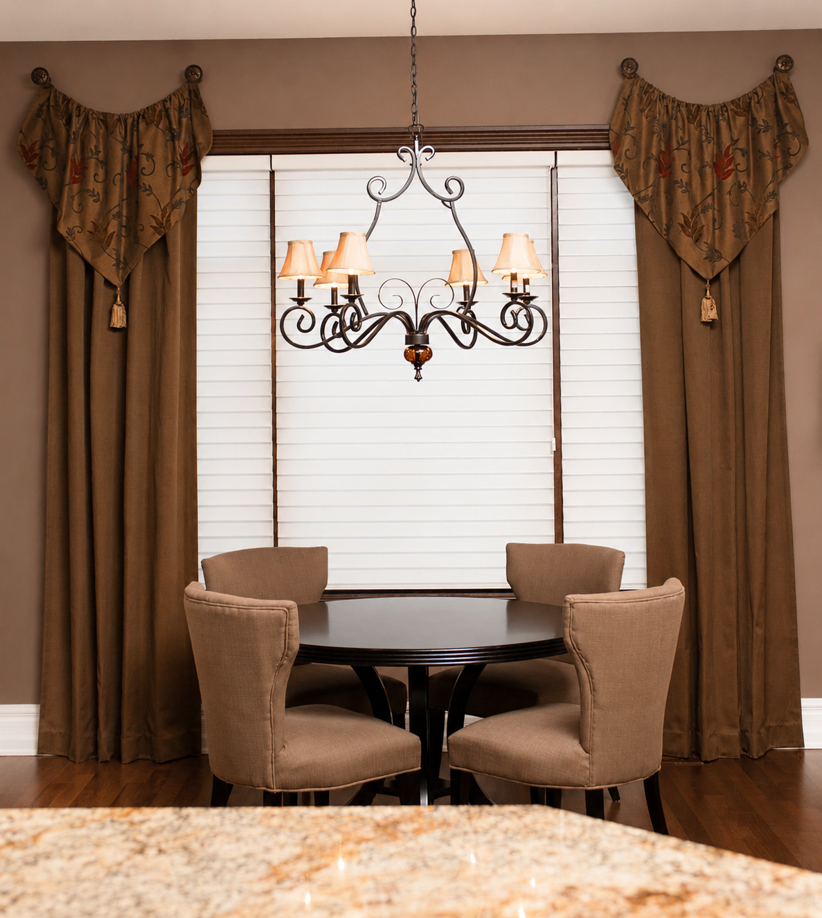 Custom Draperies in Estate Home
